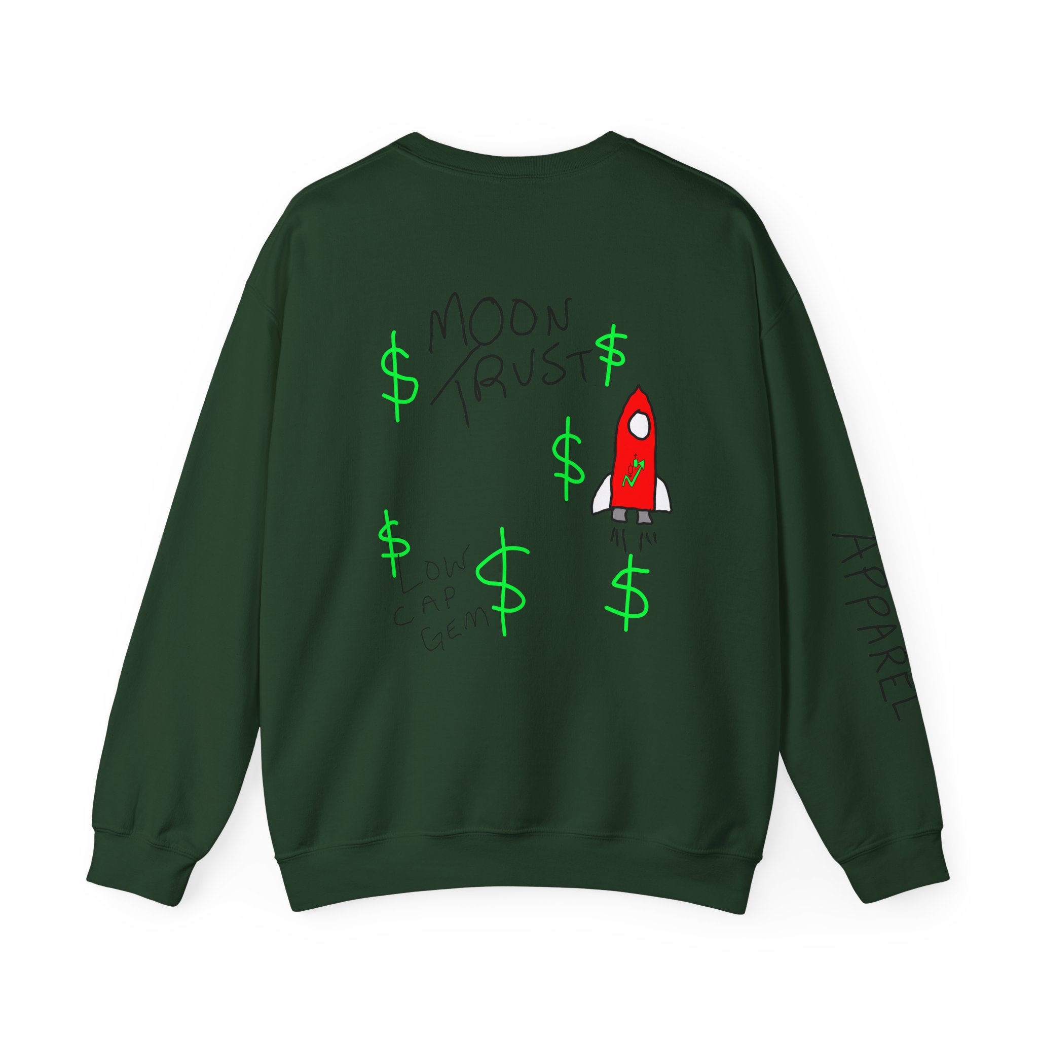Crypto On Clarence Crewneck Sweatshirt — Crypt Apparel Design