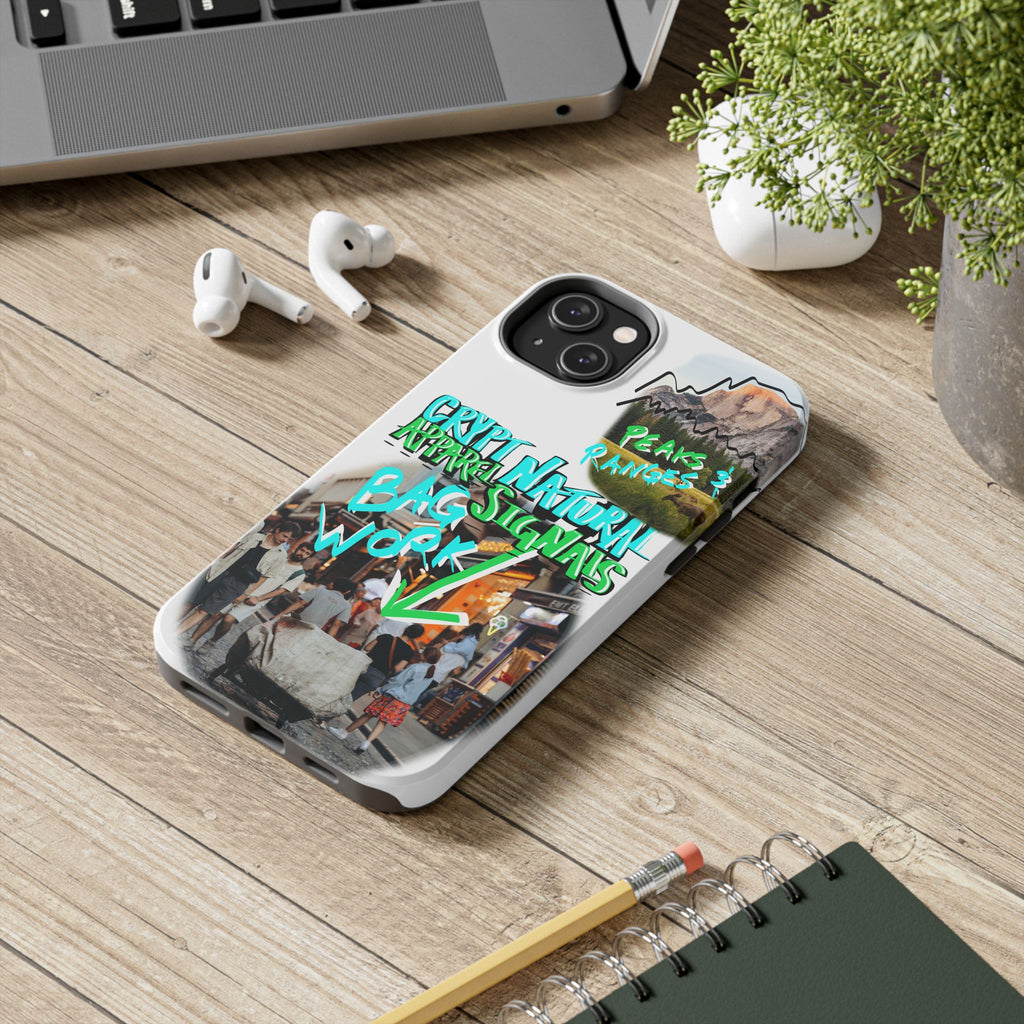 Natural Signals Tough Phone Case — Crypt Apparel Street Collage Design