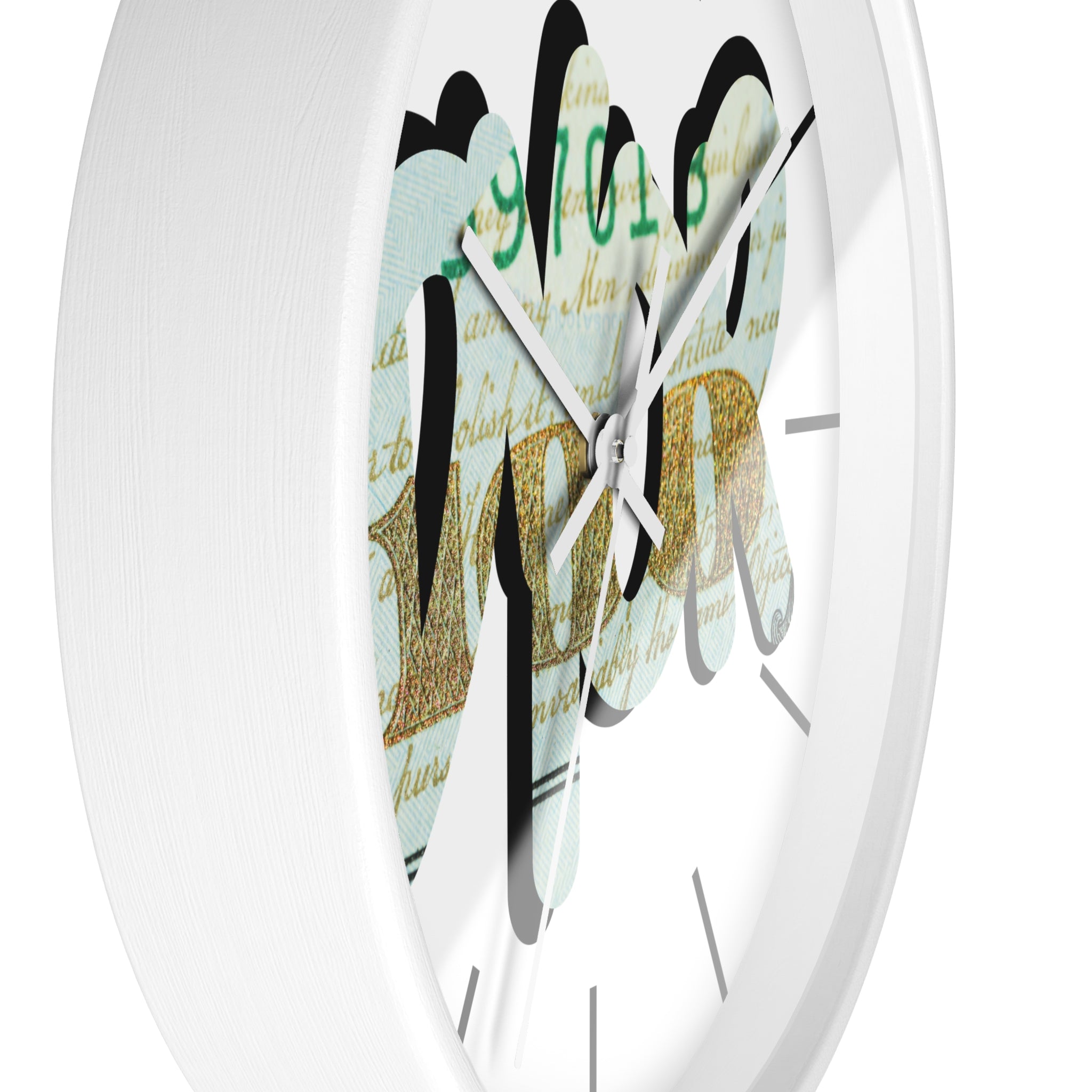 DYOR Crypto Graffiti Script Wall Clock — Crypt Apparel Money Graphic