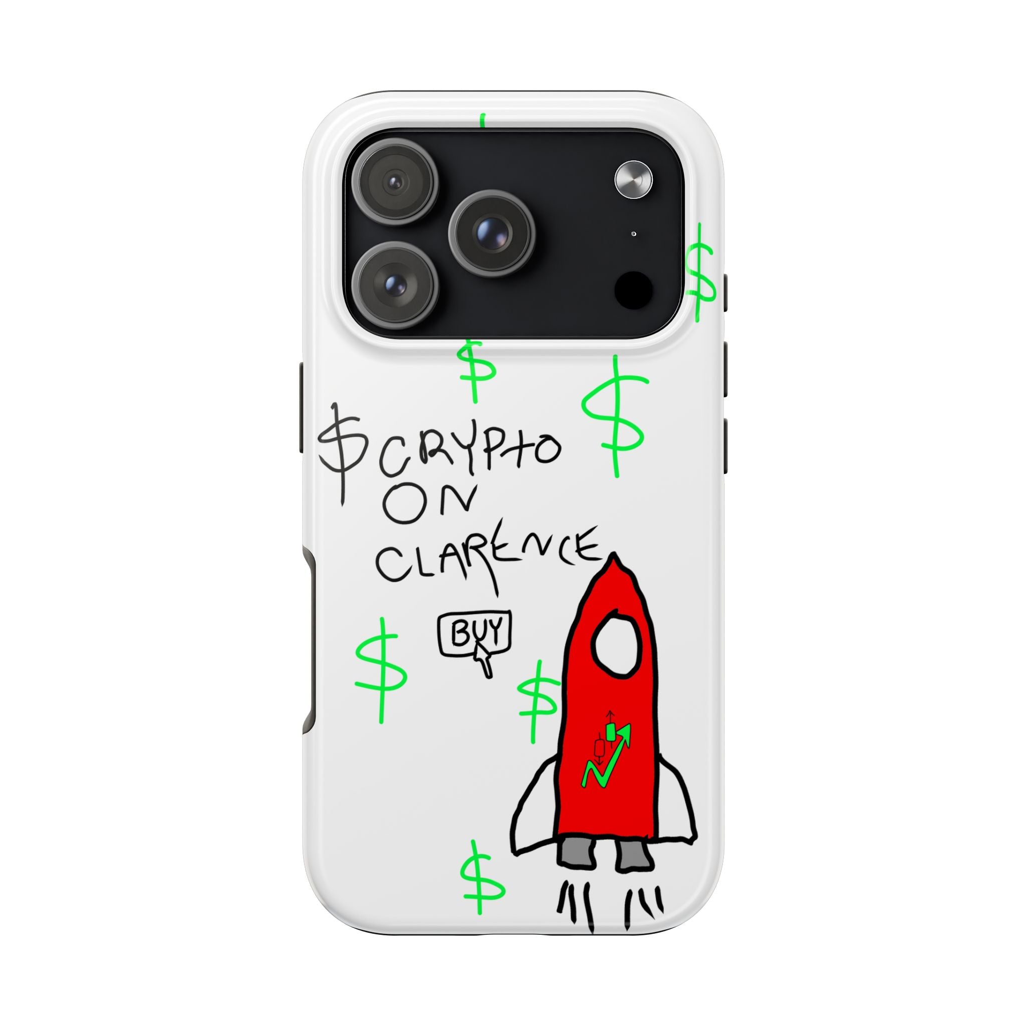 Crypto On Clarence Phone Case — Crypt Apparel Degen Design