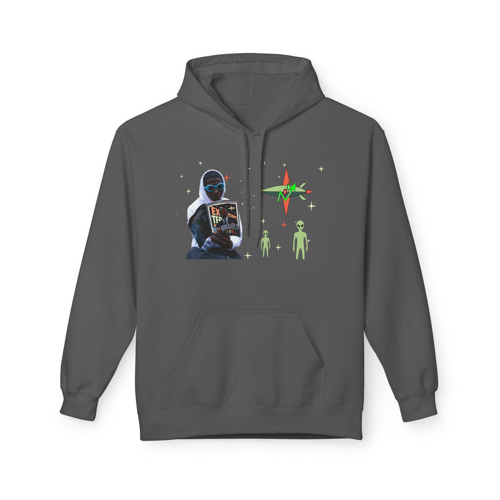 Extra Terrestrial Traders Crypto Hoodie — “Not Alone” Crypt Apparel Retro Sci‑Fi Graphic