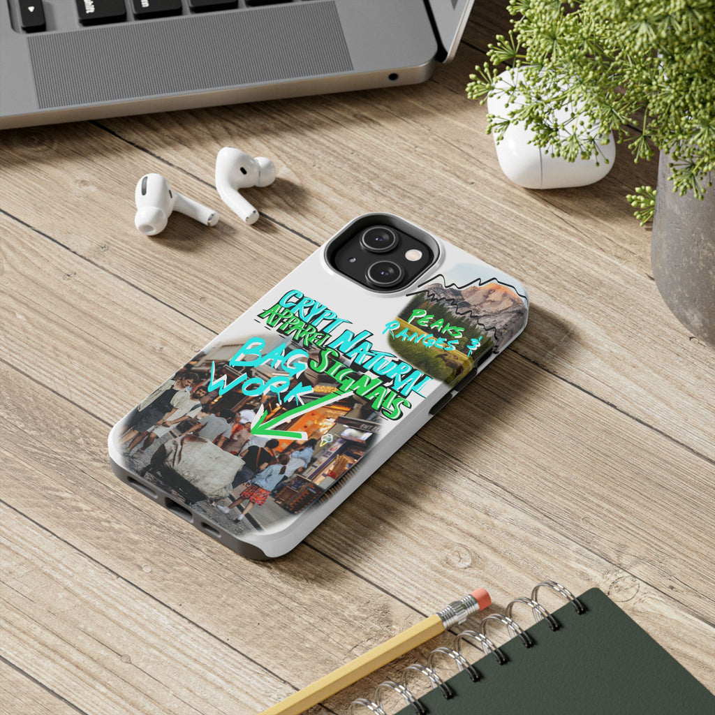 Natural Signals Tough Phone Case — Crypt Apparel Street Collage Design