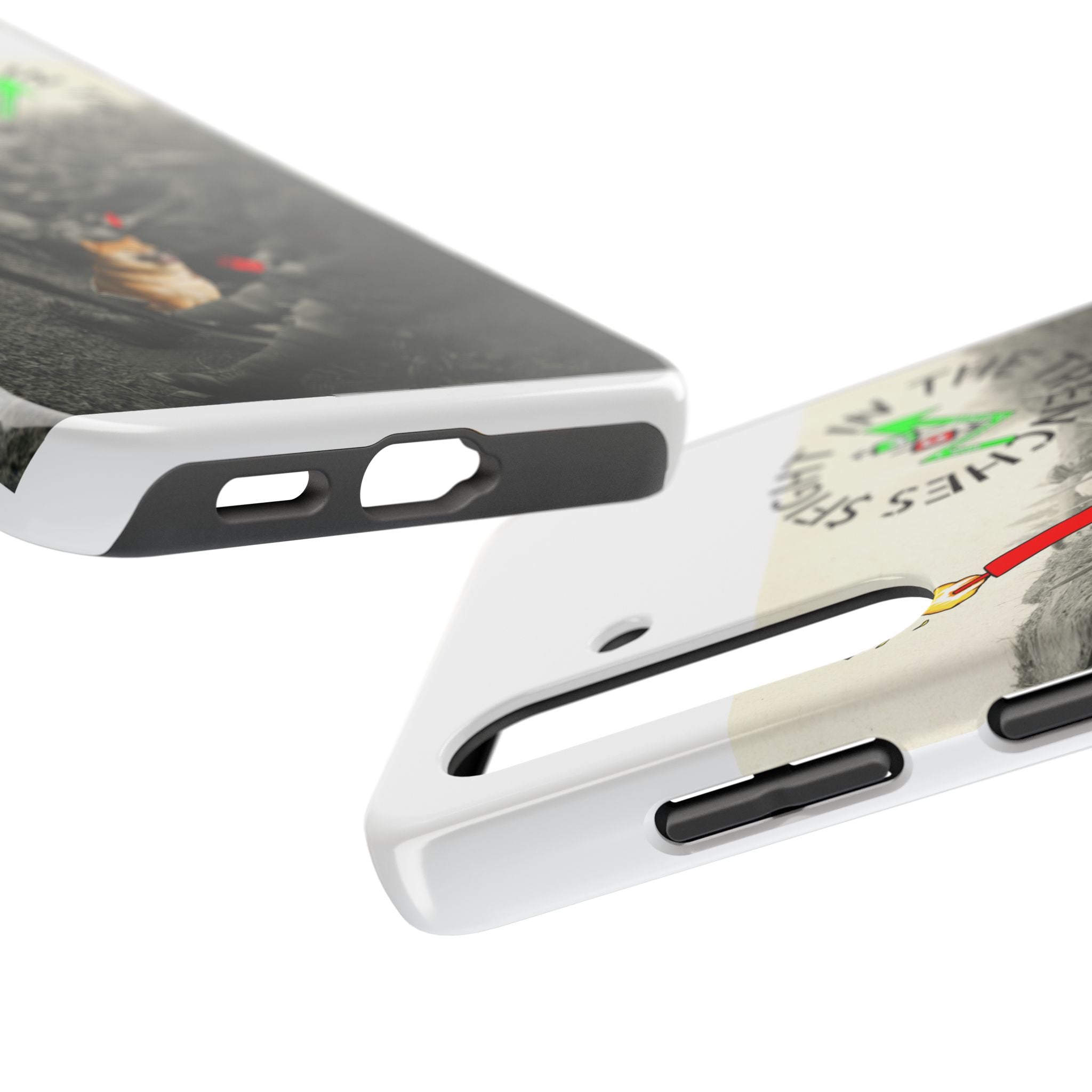 The Trenches Tough Phone Case — Crypt Apparel Trench Dog & Candle Design