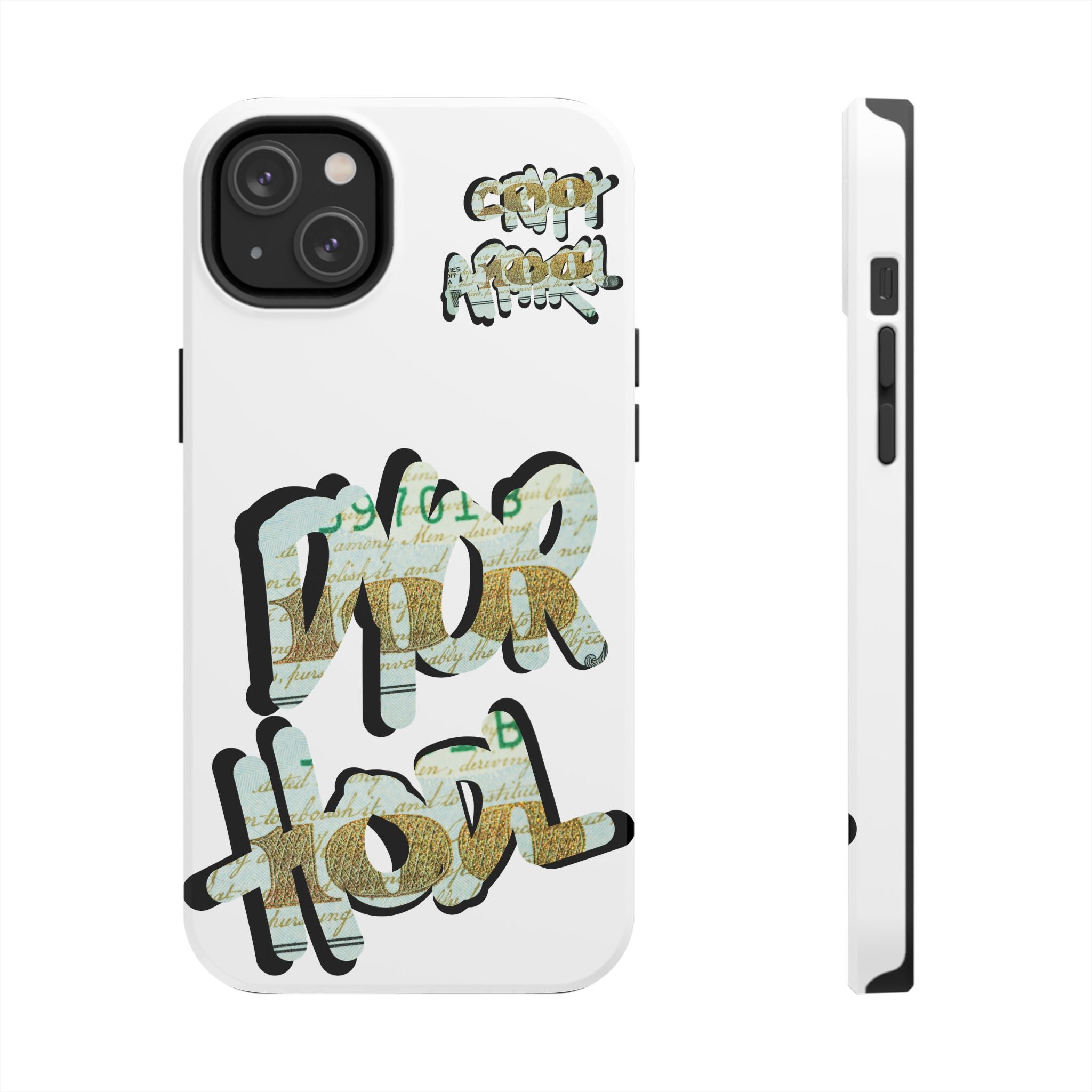 Tough Phone Case — Vintage Money Graffiti "Paper Hodl" Design
