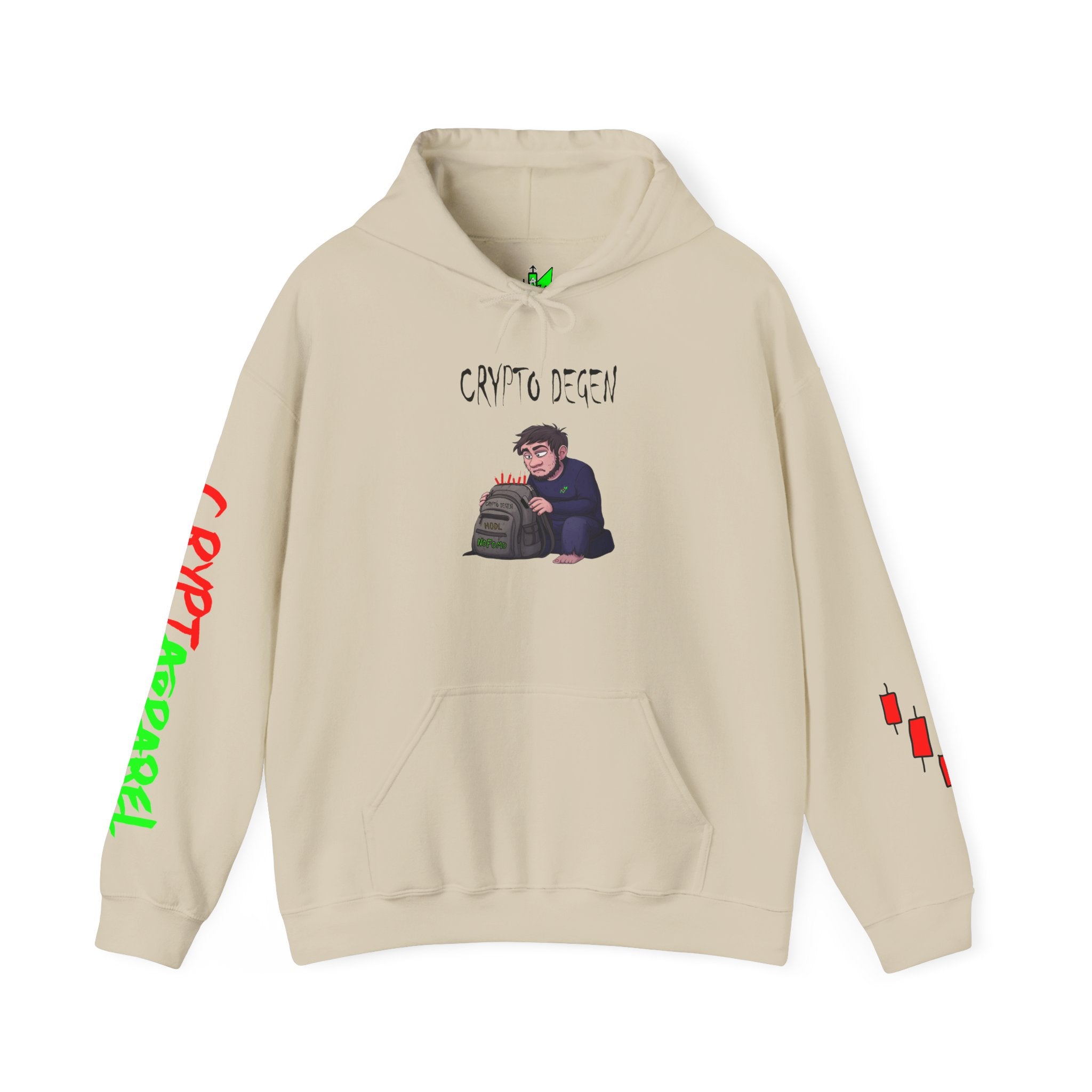 Crypto Degen Hoodie — Crypt Apparel Graphic Pullover