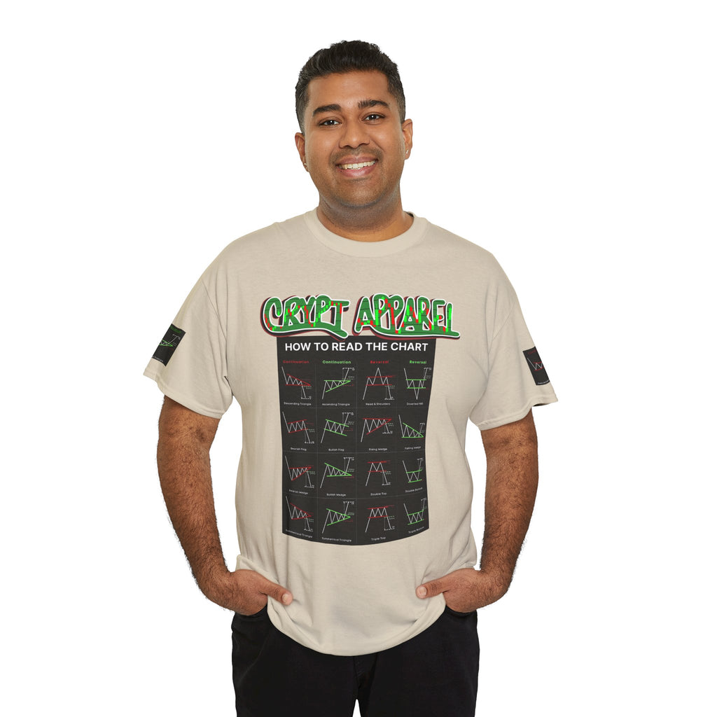 Charted Tee — "Crypt Apparel" Trading Chart Shirt