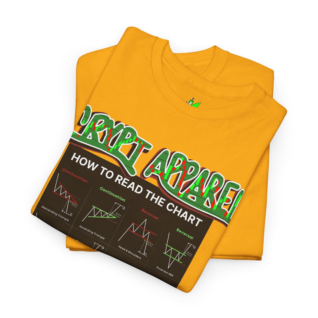 Charted Tee — "Crypt Apparel" Trading Chart Shirt