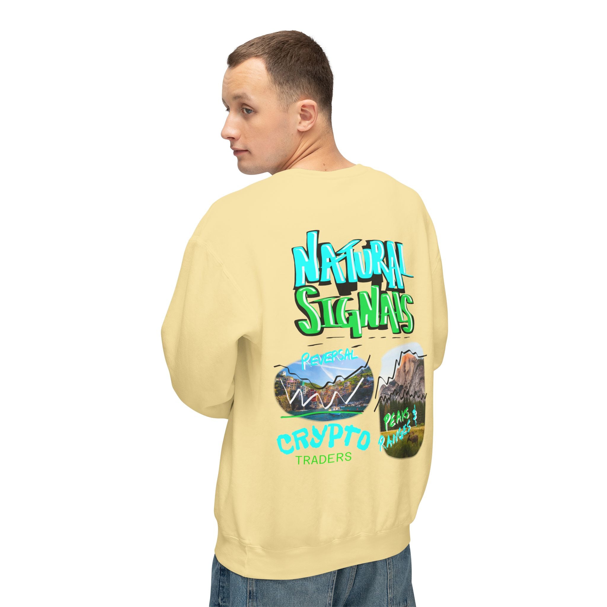 Natural Signals Crewneck Sweatshirt — Crypt Apparel Graphic Crewneck