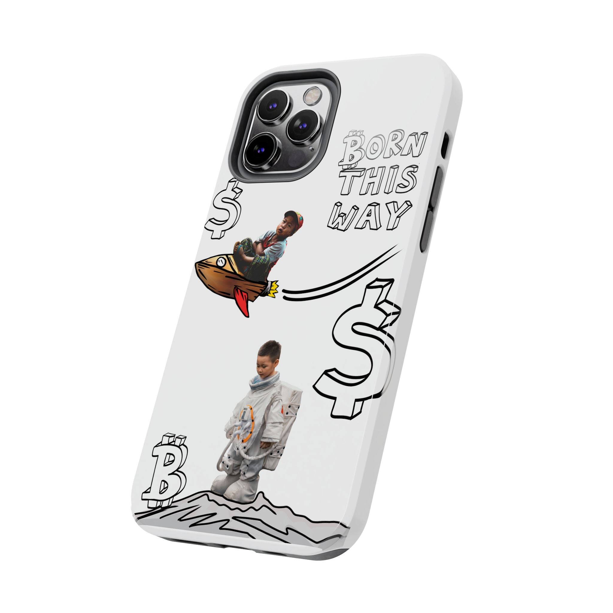 Born This Way Phone Case — "Crypt Apparel" Crypto Protective Case