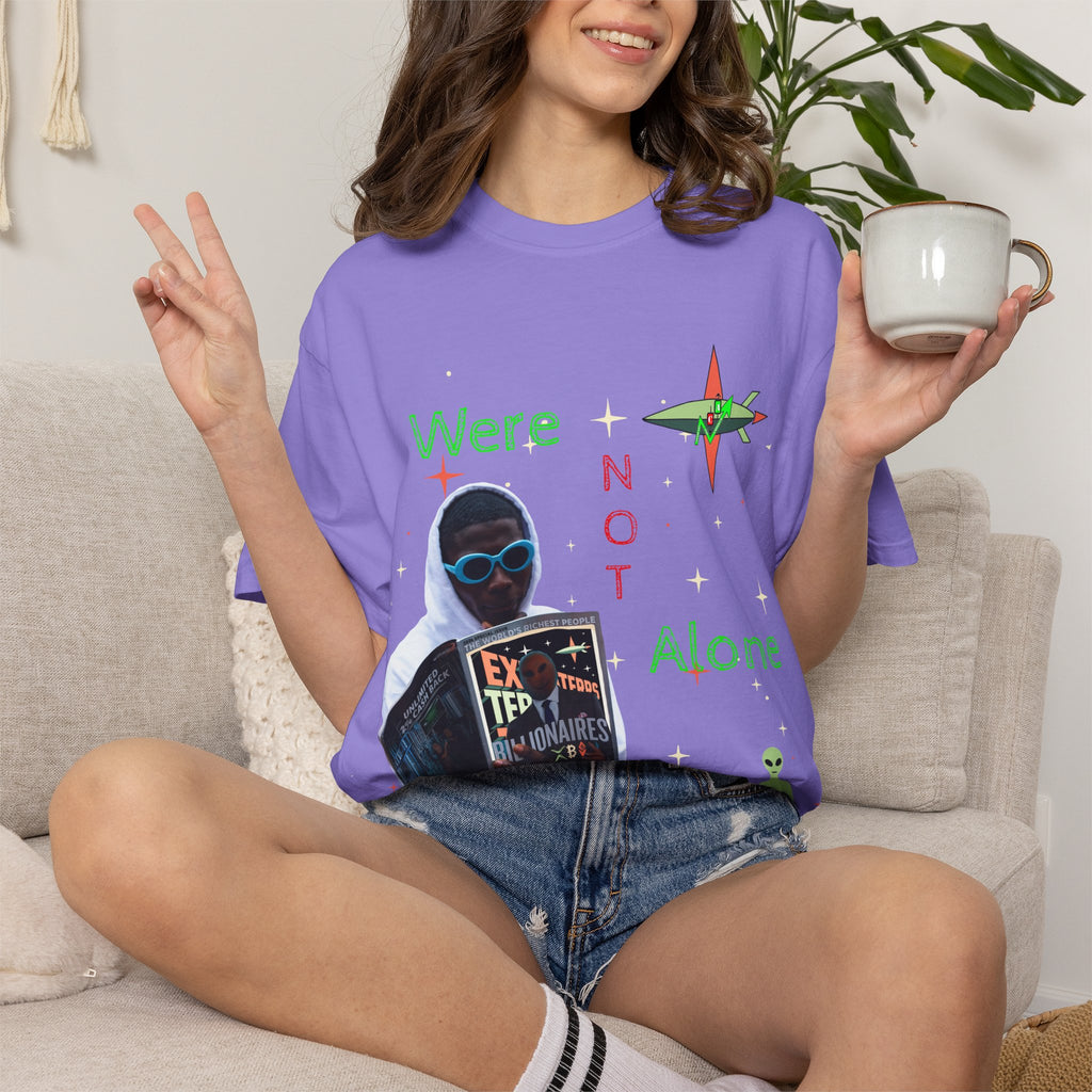 Extraterrestrial Traders Crypto T-Shirt — "We're Not Alone" Alien Graphic Tee