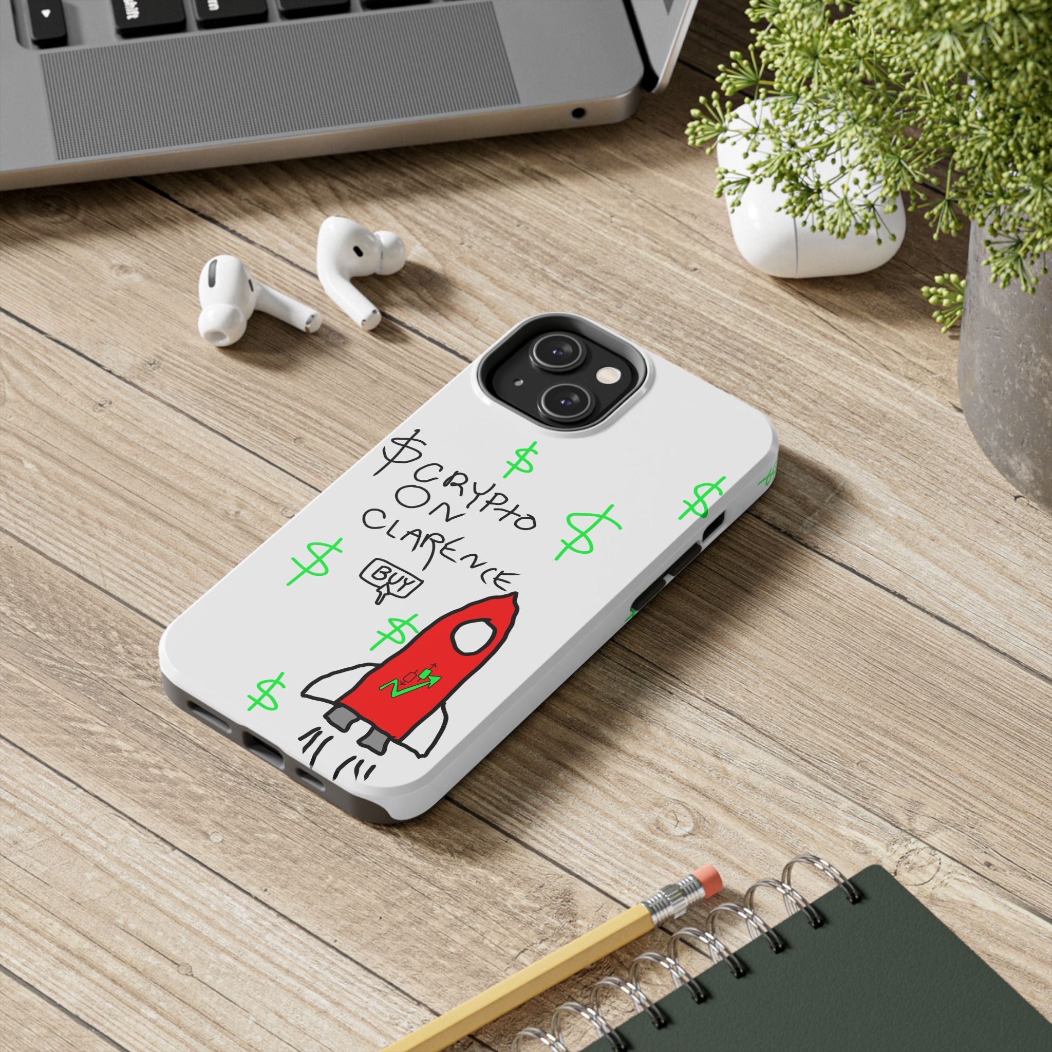 Crypto On Clarence Phone Case — Crypt Apparel Degen Design
