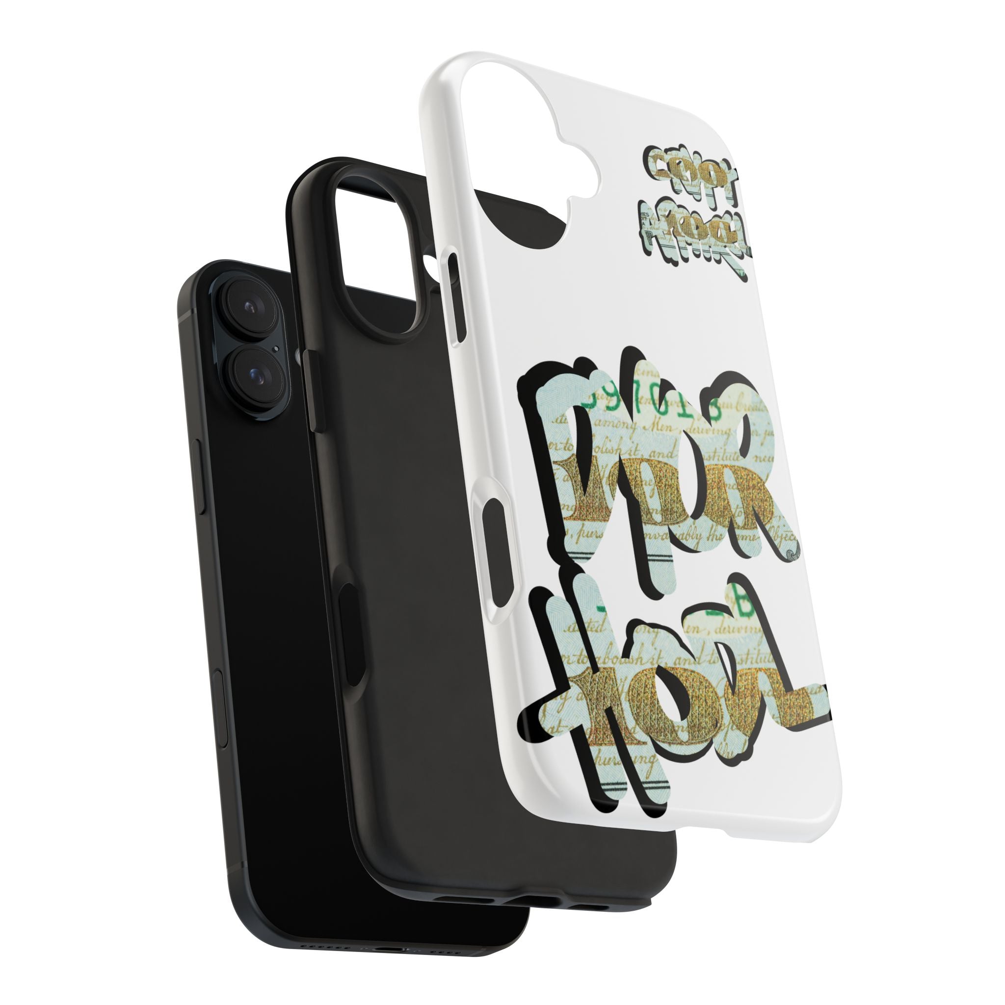 Tough Phone Case — Vintage Money Graffiti "Paper Hodl" Design