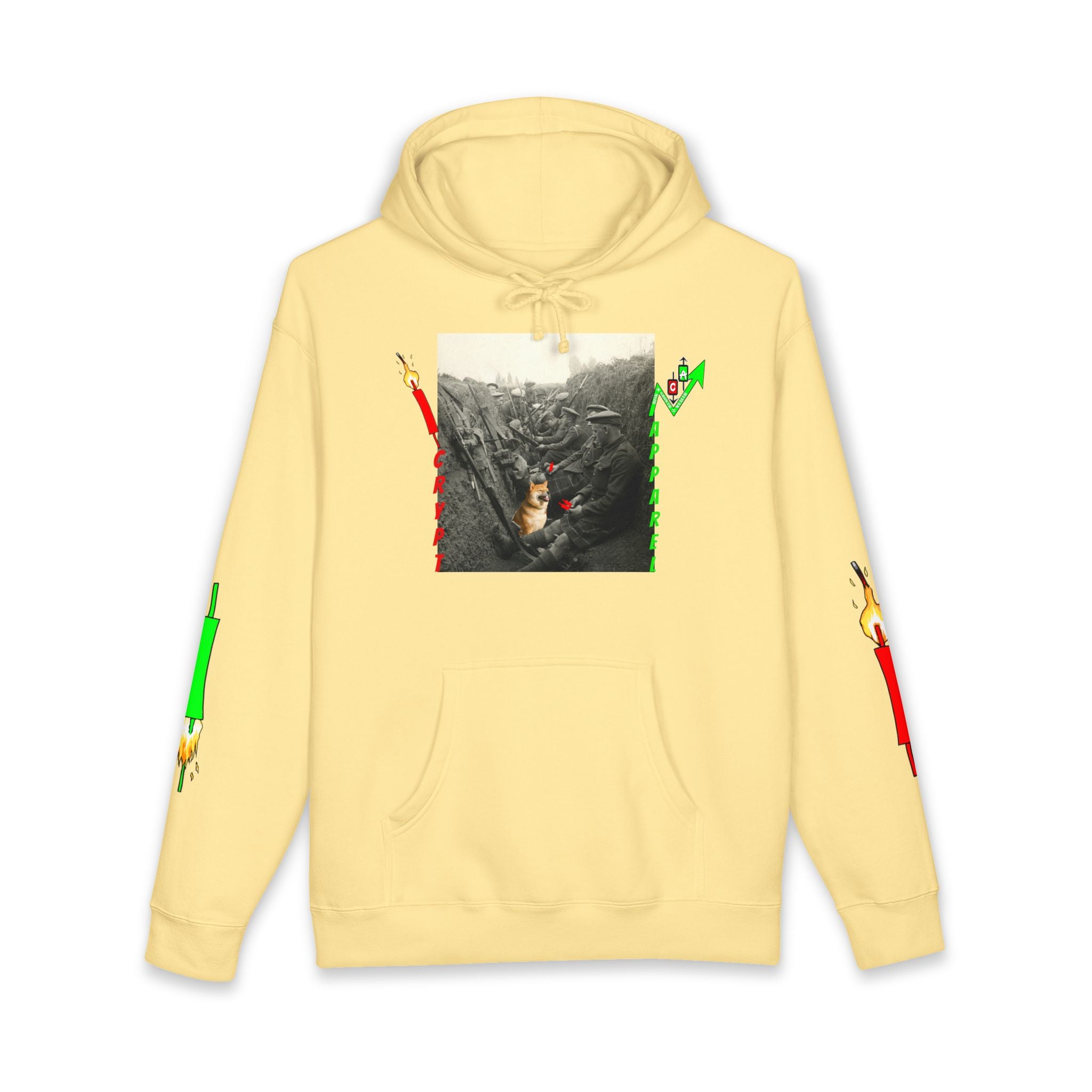 The Trenches Hoodie — 'Crypt Apparel' Graphic Hooded Sweatshirt