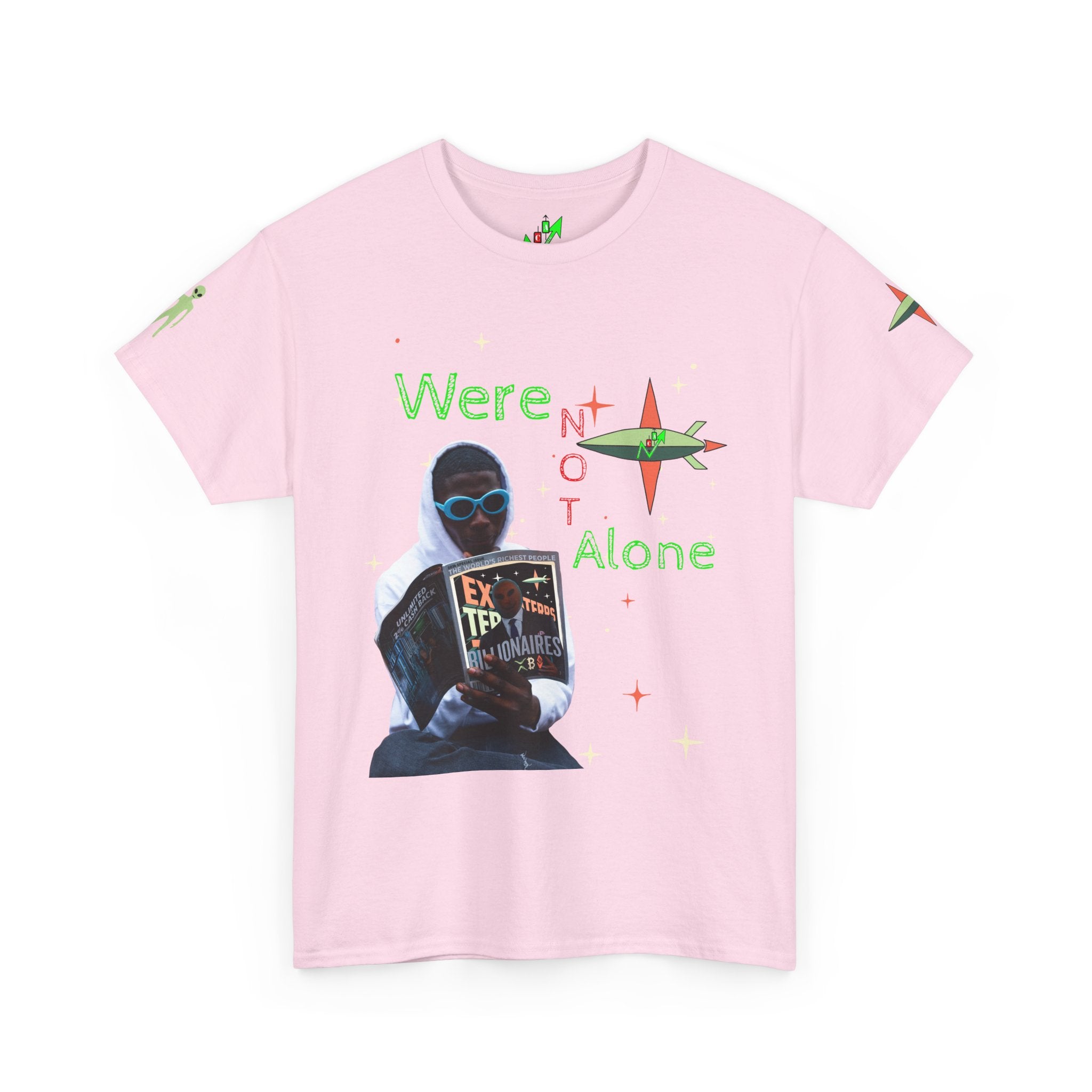 Extra Terrestrial Traders Crypto Graphic Tee — Retro Alien Poster Shirt