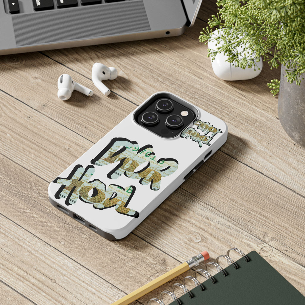 Tough Phone Case — Vintage Money Graffiti "Paper Hodl" Design