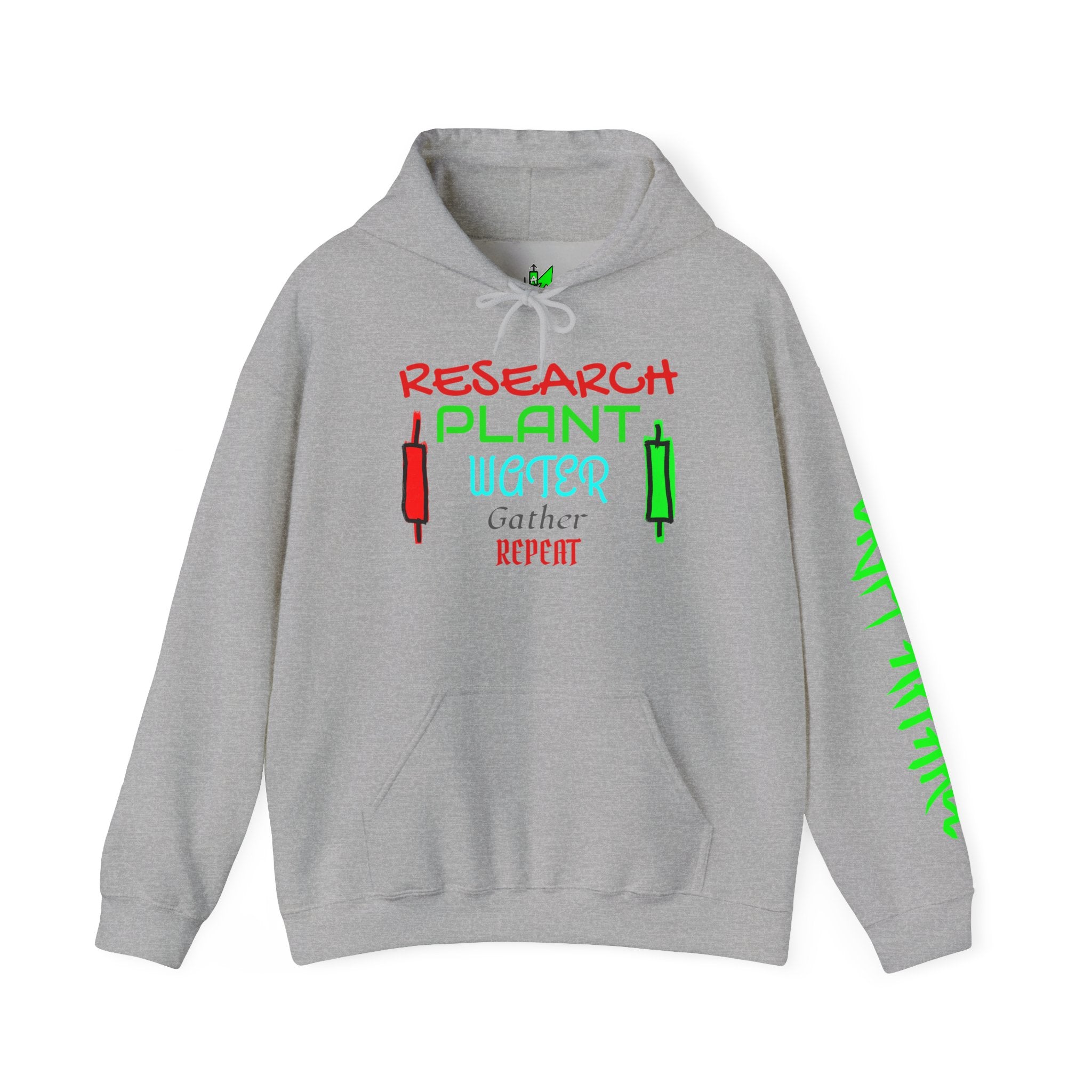Growing Candles Crypto Hoodie | Crypt Apparel Nurturing Charts