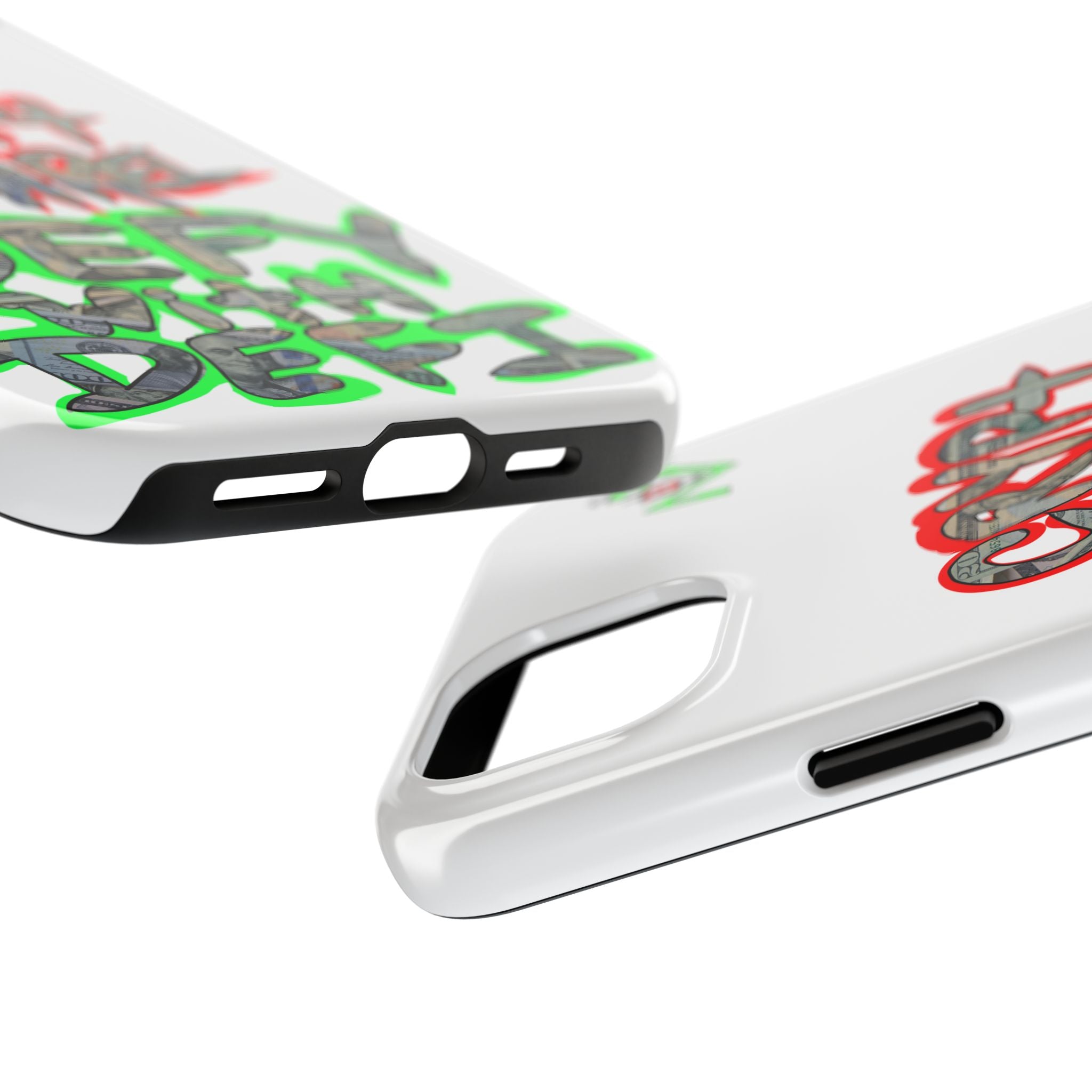 DEFY with DEFI Tough Phone Case — "Crypt Apparel: "Money" Graffiti Crypto Design