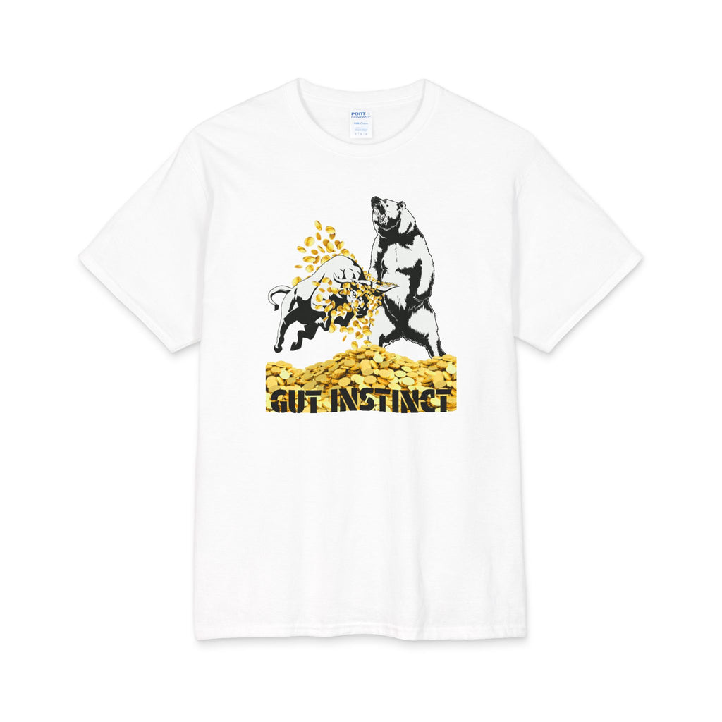 Gut Instinct Bulls Vs Bears Market Tee — Crypt Apparel Graphic Money Pile Design