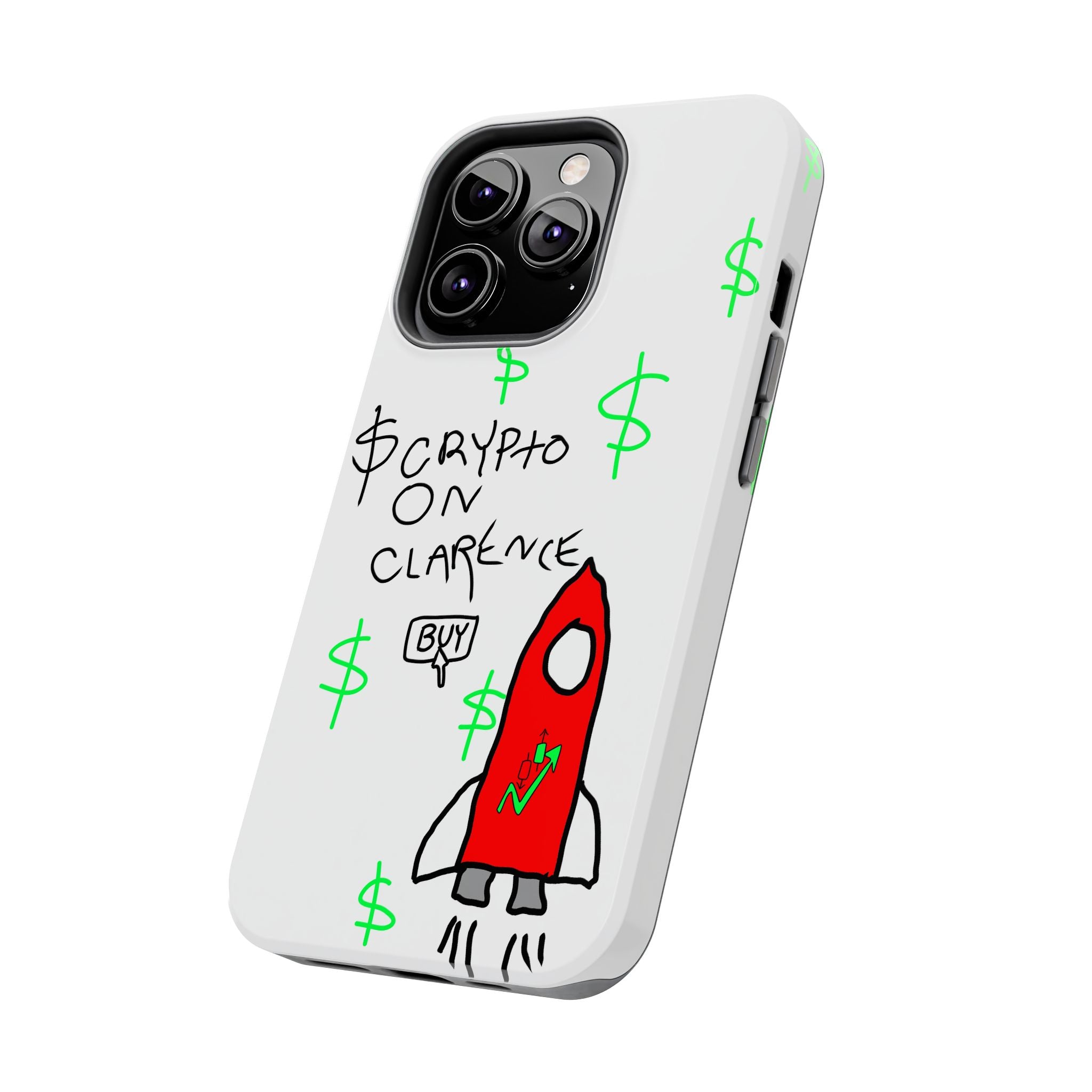 Crypto On Clarence Phone Case — Crypt Apparel Degen Design