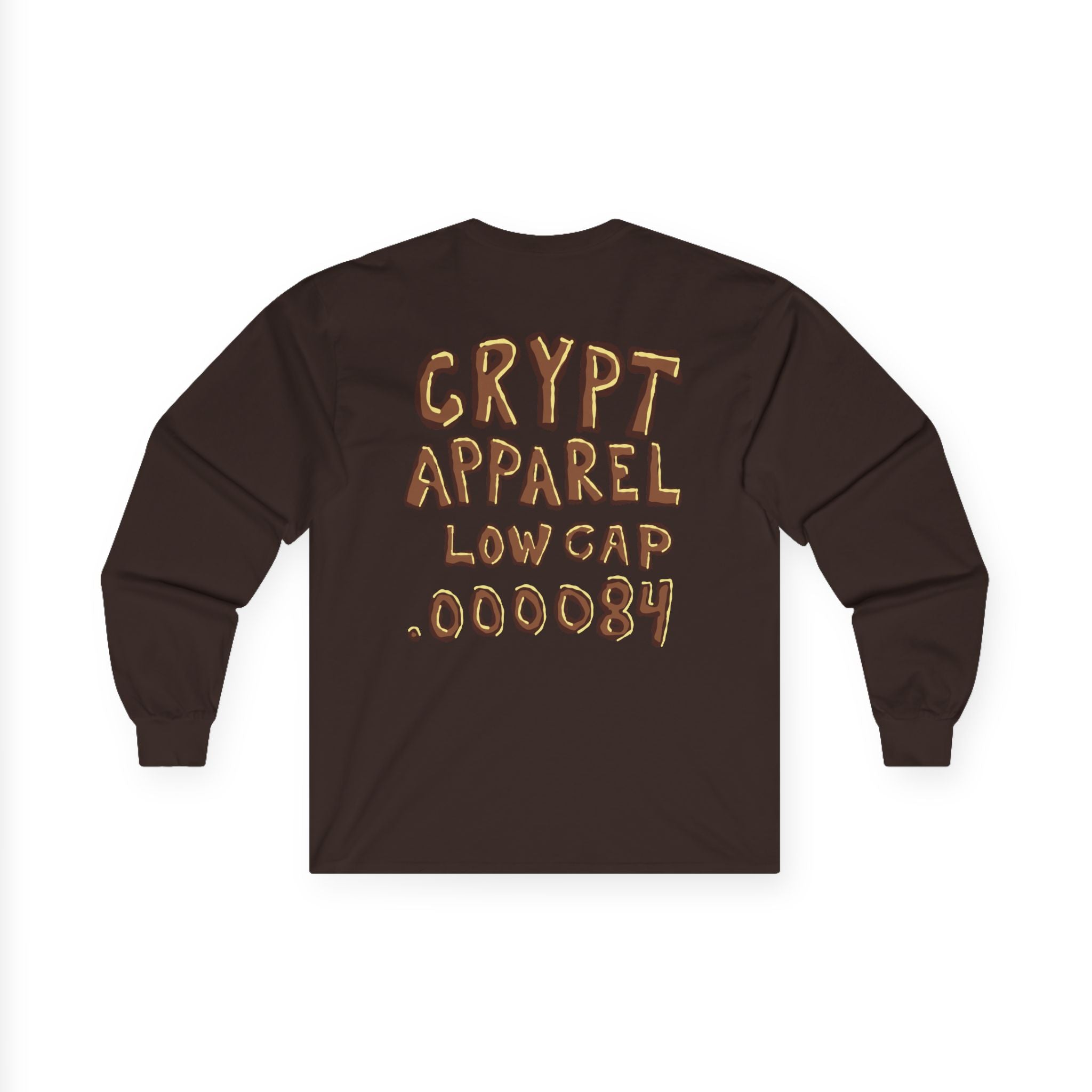 Low Cap Ape Long Sleeve Tee — Crypt Apparel Crypto Graphic