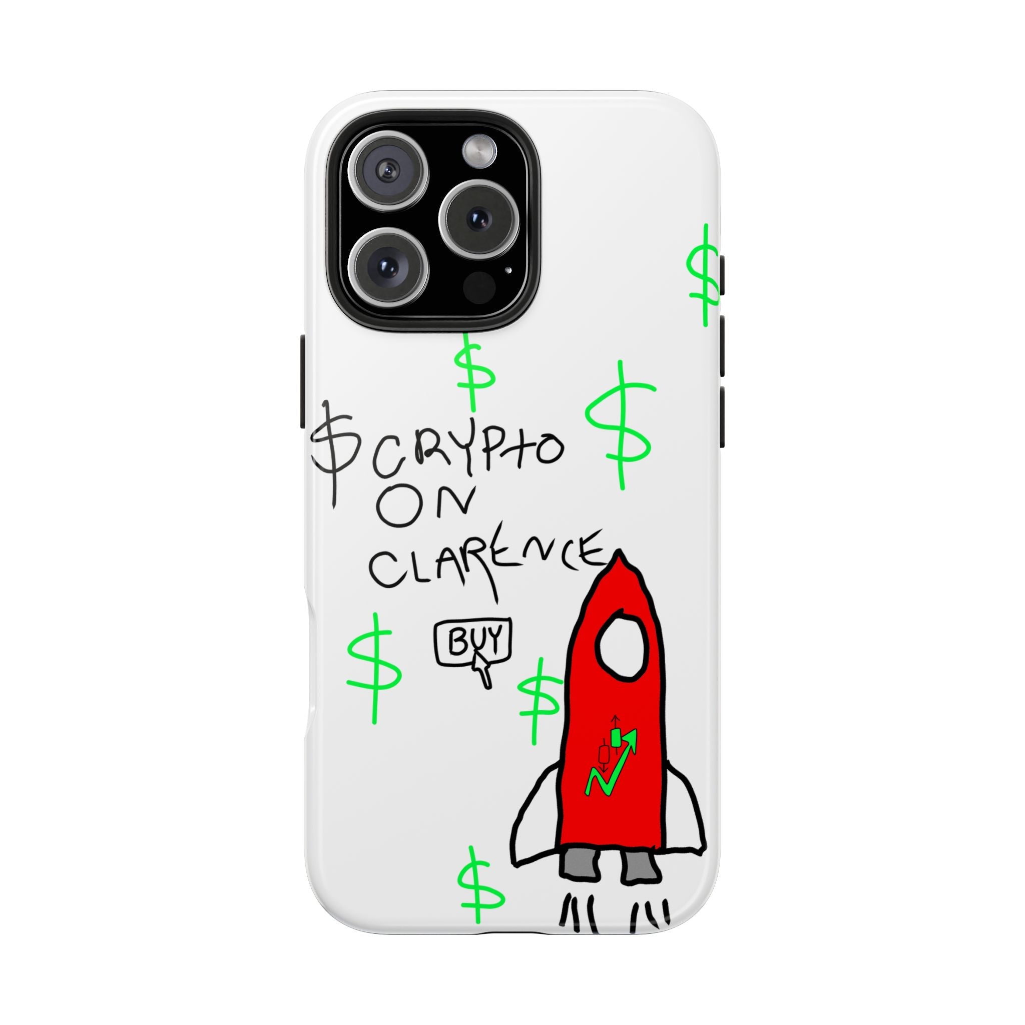 Crypto On Clarence Phone Case — Crypt Apparel Degen Design