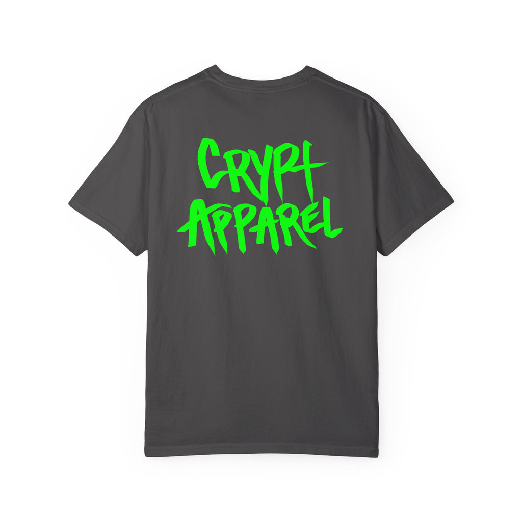 Trench Life Graffiti 'Crypt Apparel' T-Shirt | Chest Logo, Back Script