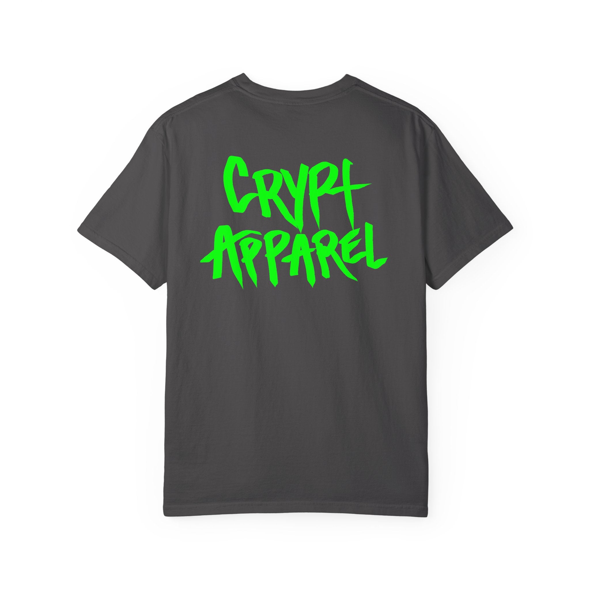 Trench Life Graffiti 'Crypt Apparel' T-Shirt | Chest Logo, Back Script