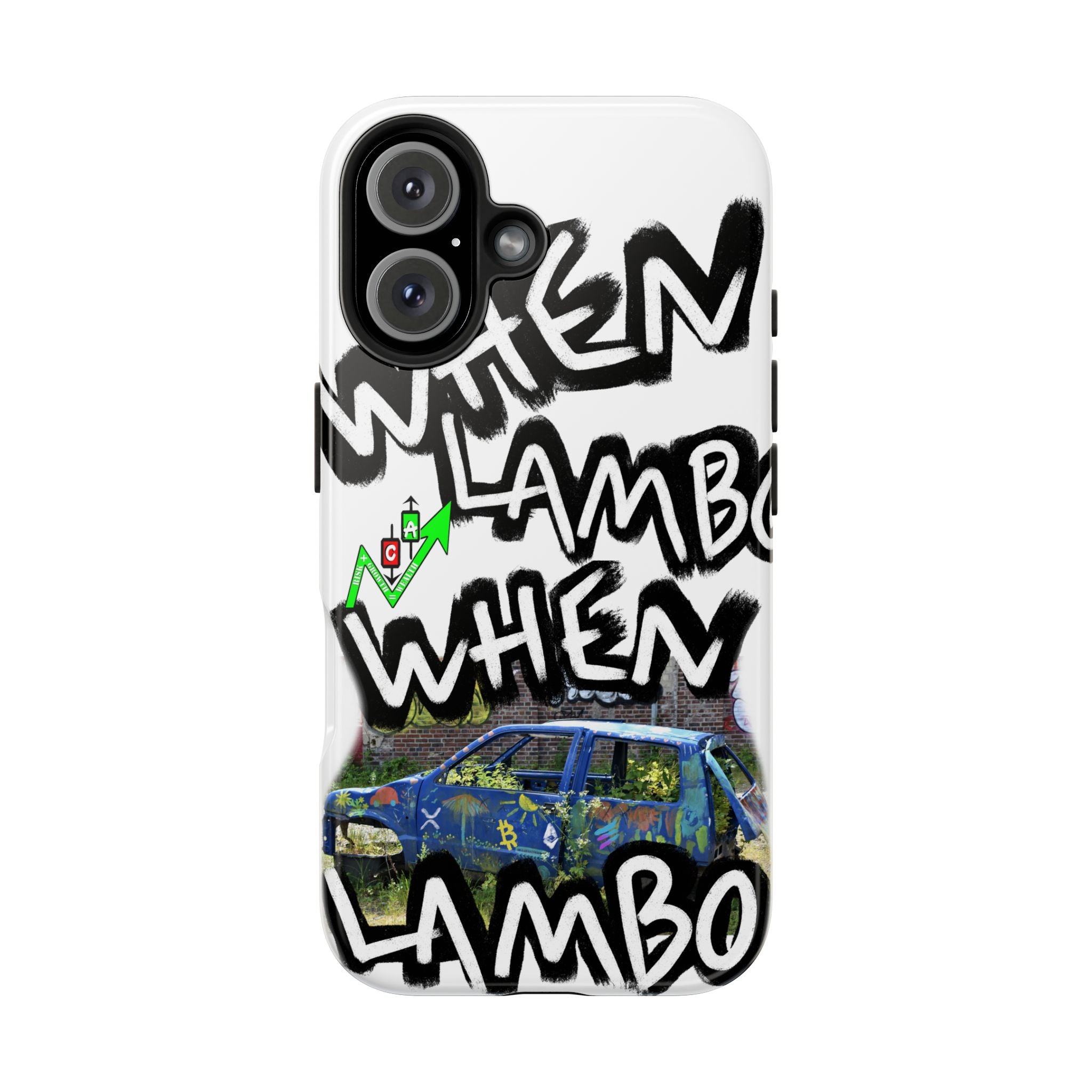 When Lambo Art Phone Case — Crypto Meme Tough Phone Case