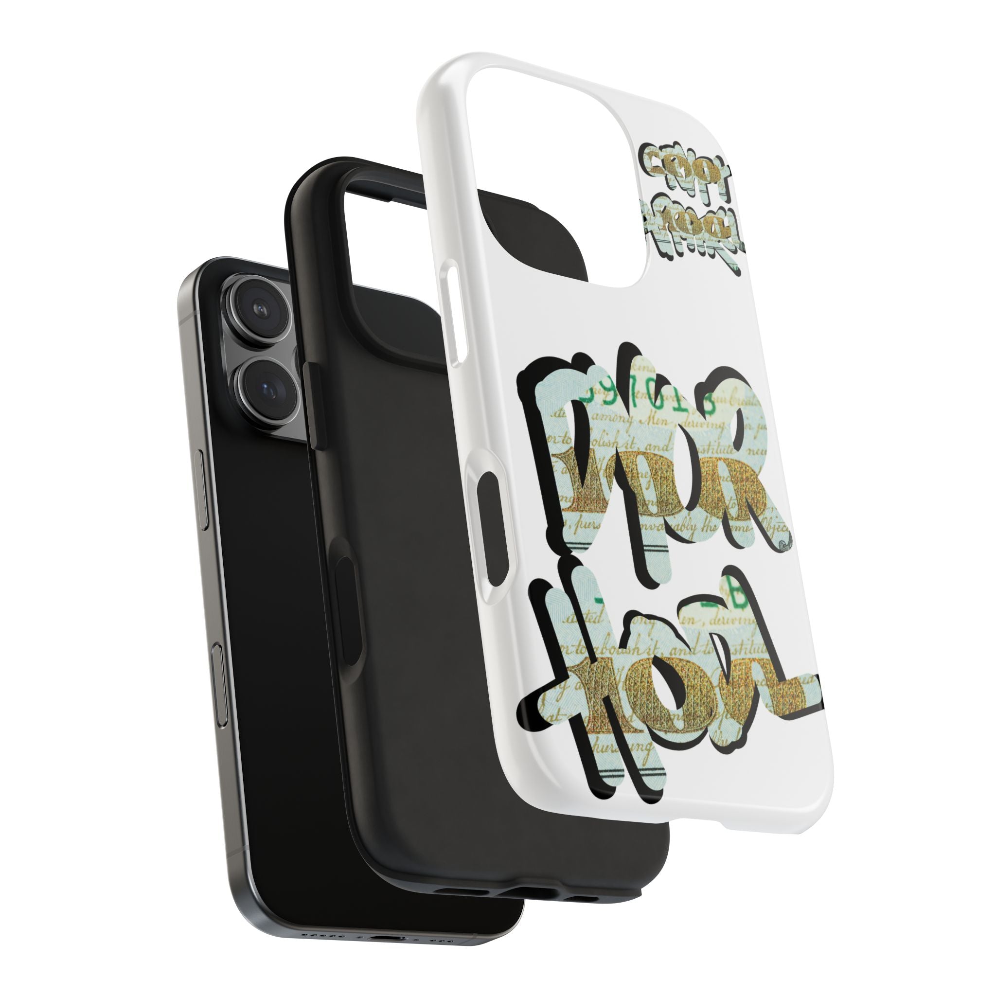 Tough Phone Case — Vintage Money Graffiti "Paper Hodl" Design