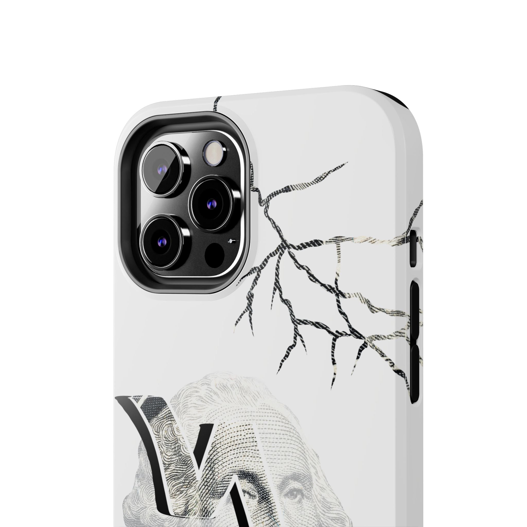 Brokenomics Crypto Tough Phone Case — 'Crypt Apparel' Cracked Dollar Graphic Protective Cover
