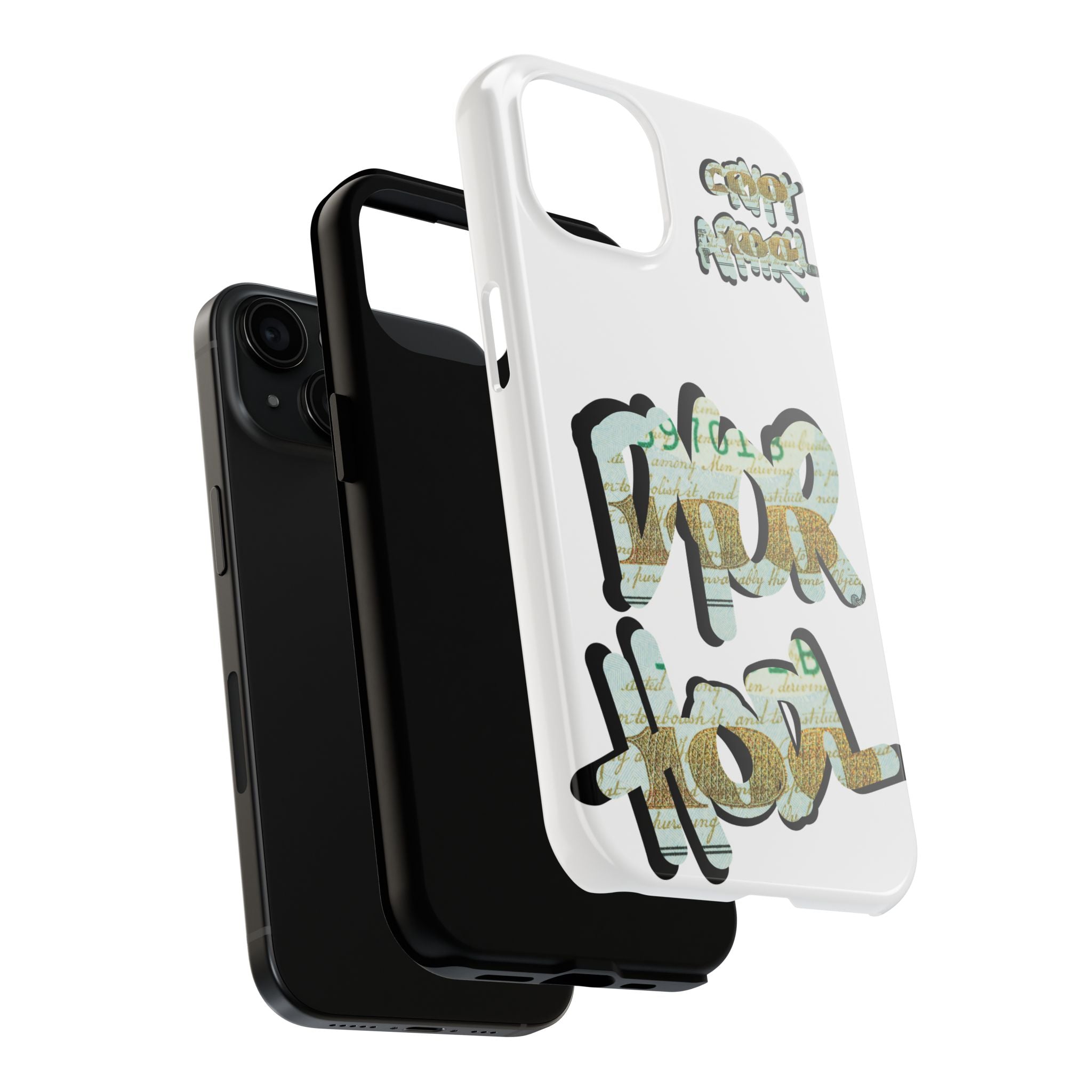 Tough Phone Case — Vintage Money Graffiti "Paper Hodl" Design