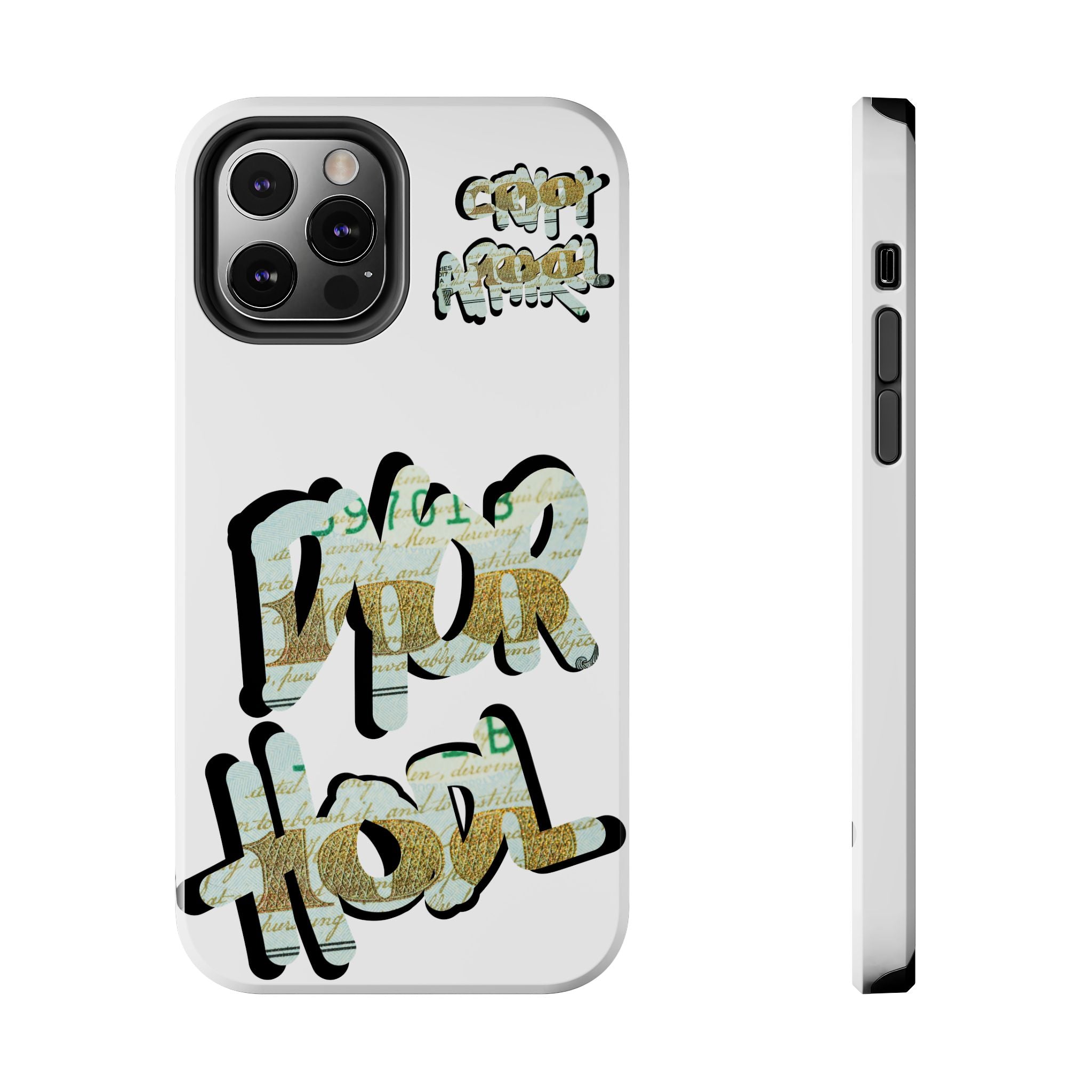 Tough Phone Case — Vintage Money Graffiti "Paper Hodl" Design