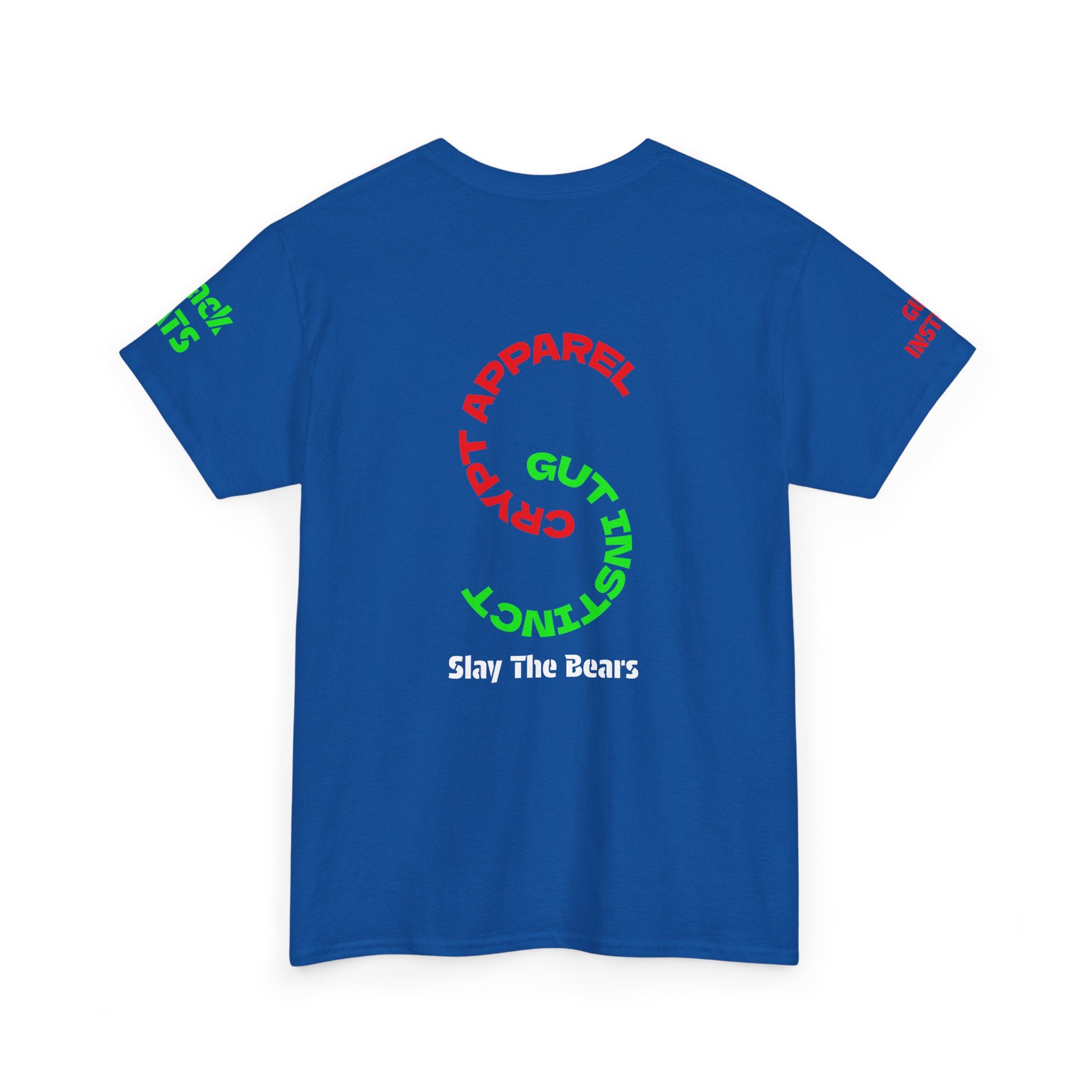 Gut Instinct Bear vs Bull Stock Market T‑Shirt — Crypt Apparel "Slay The Bears" Graphic Tee