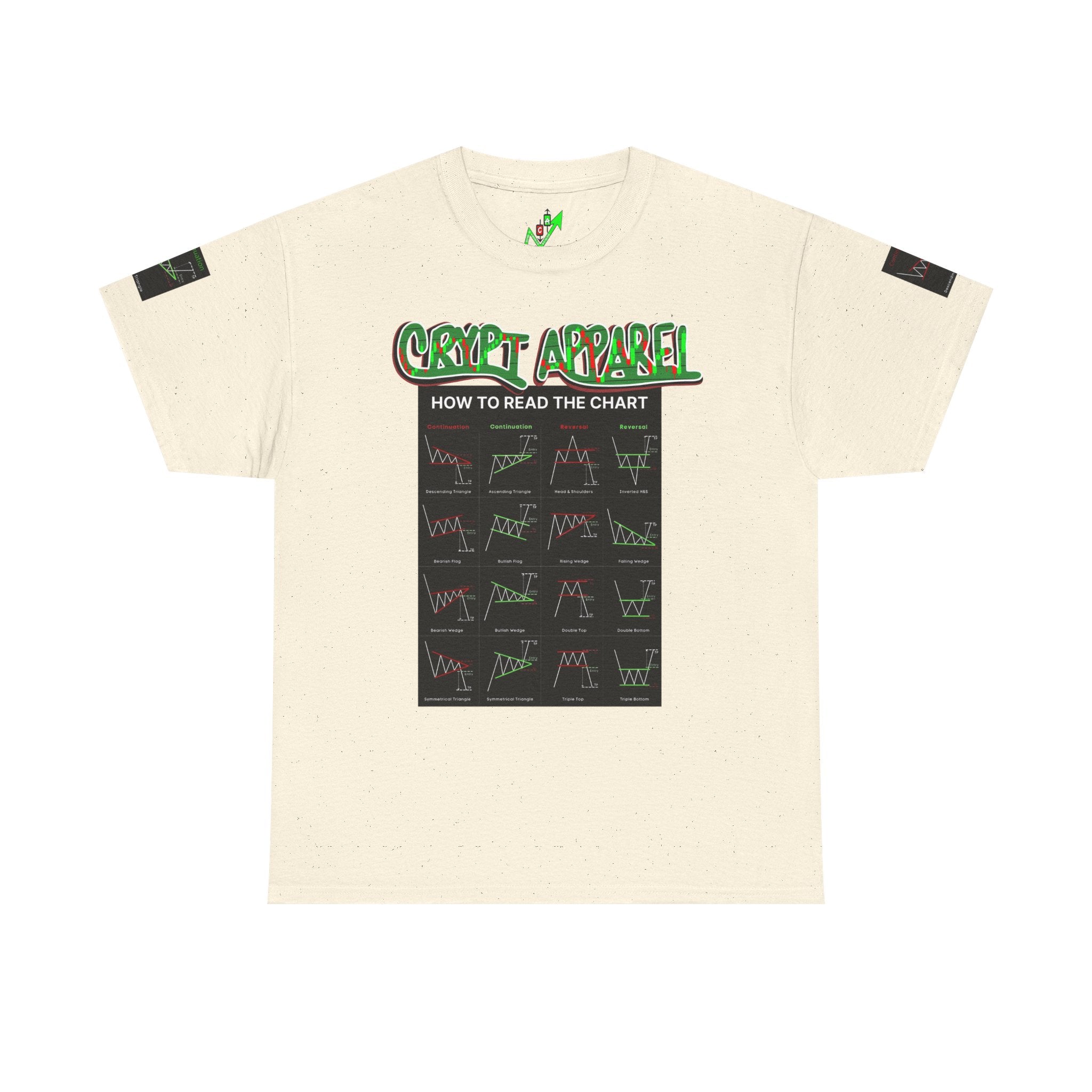 Charted Tee — "Crypt Apparel" Trading Chart Shirt