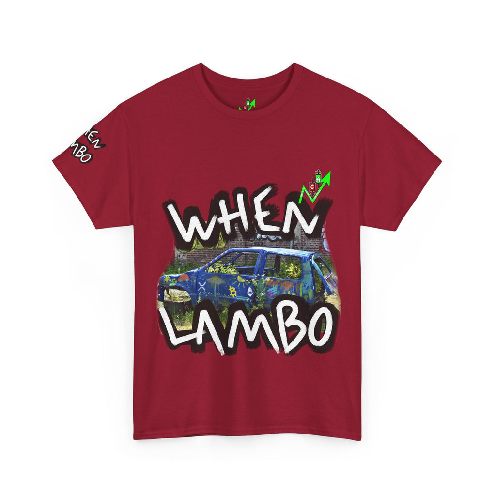 When Lambo Bitcoin inspired Crypto Graphic Tee | Crypt Apparel Car Streetwear