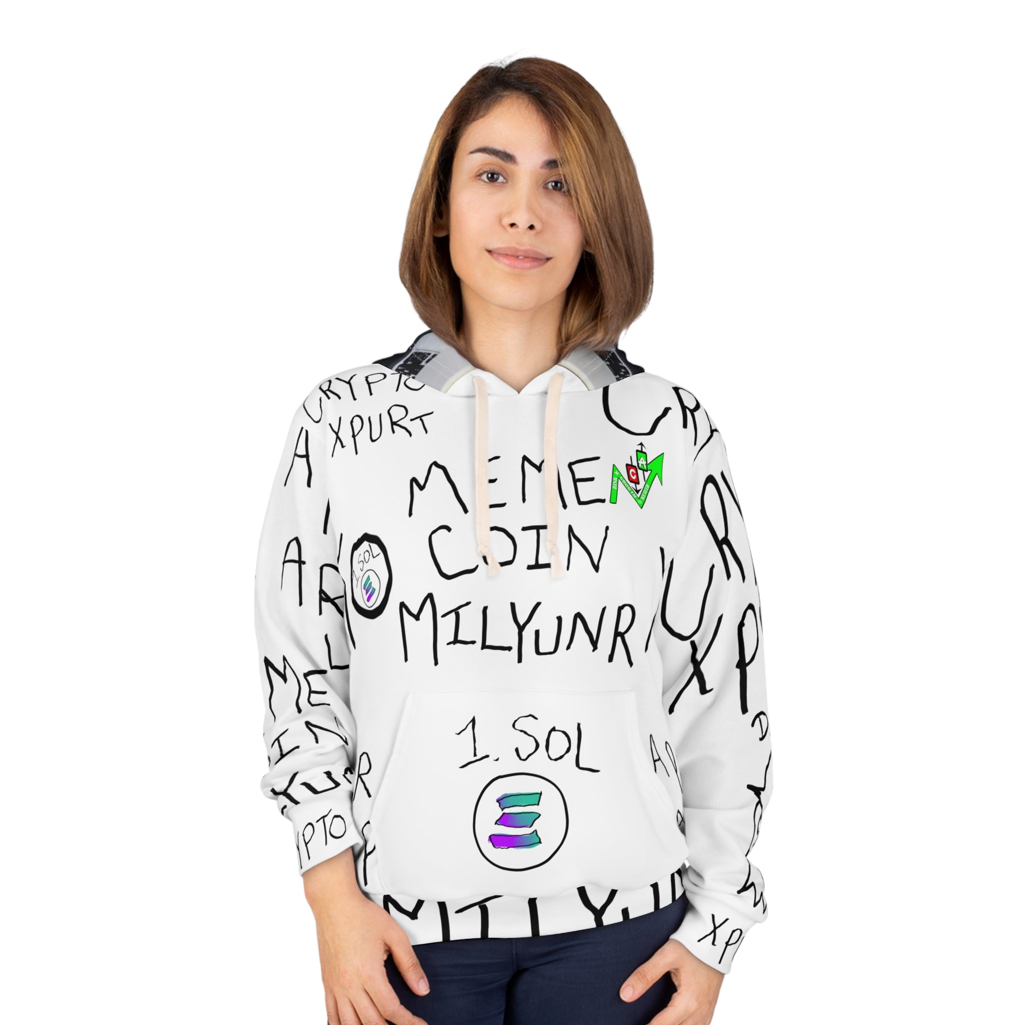 Meme Coin Millionaire Crypt Apparel Hoodie