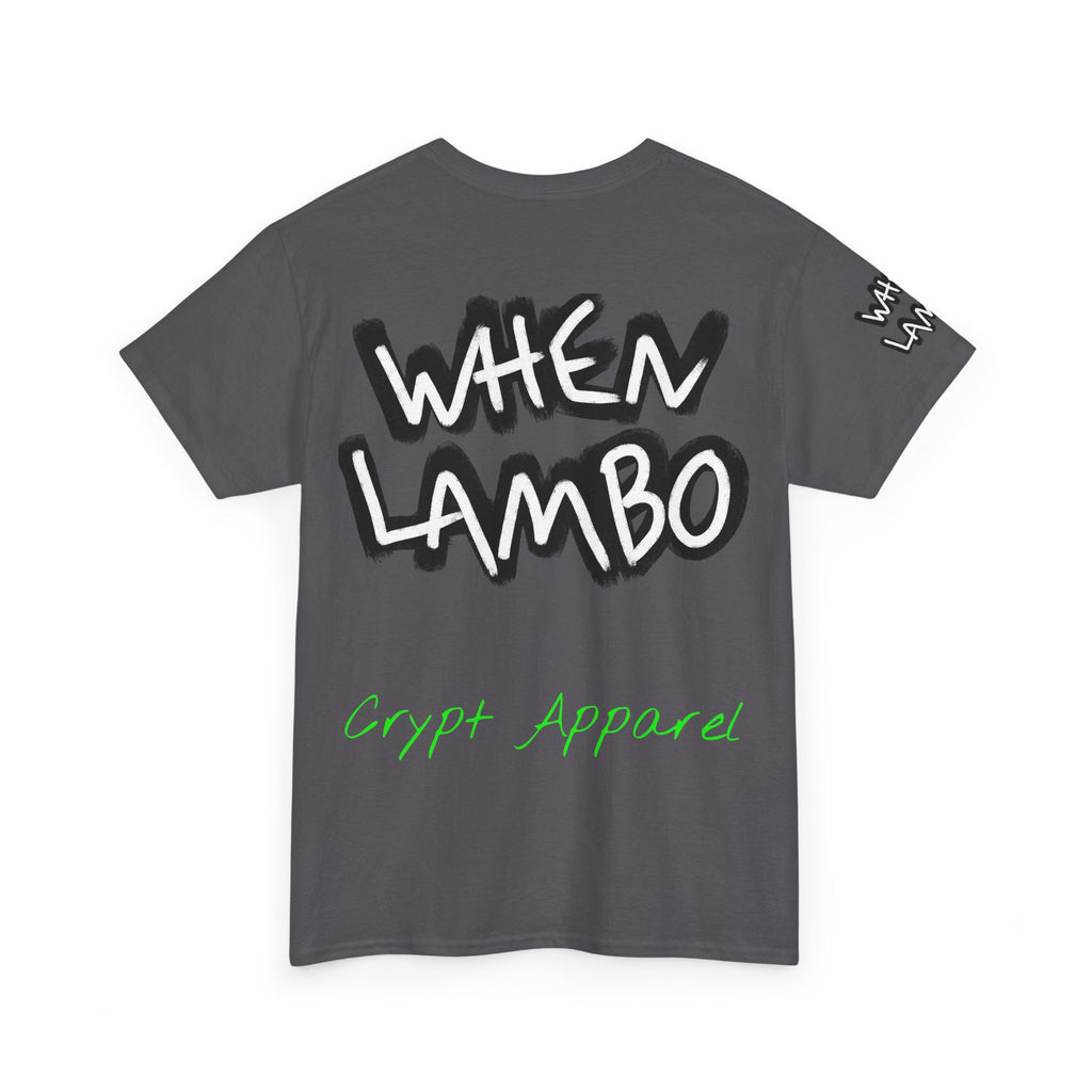 When Lambo Bitcoin inspired Crypto Graphic Tee | Crypt Apparel Car Streetwear