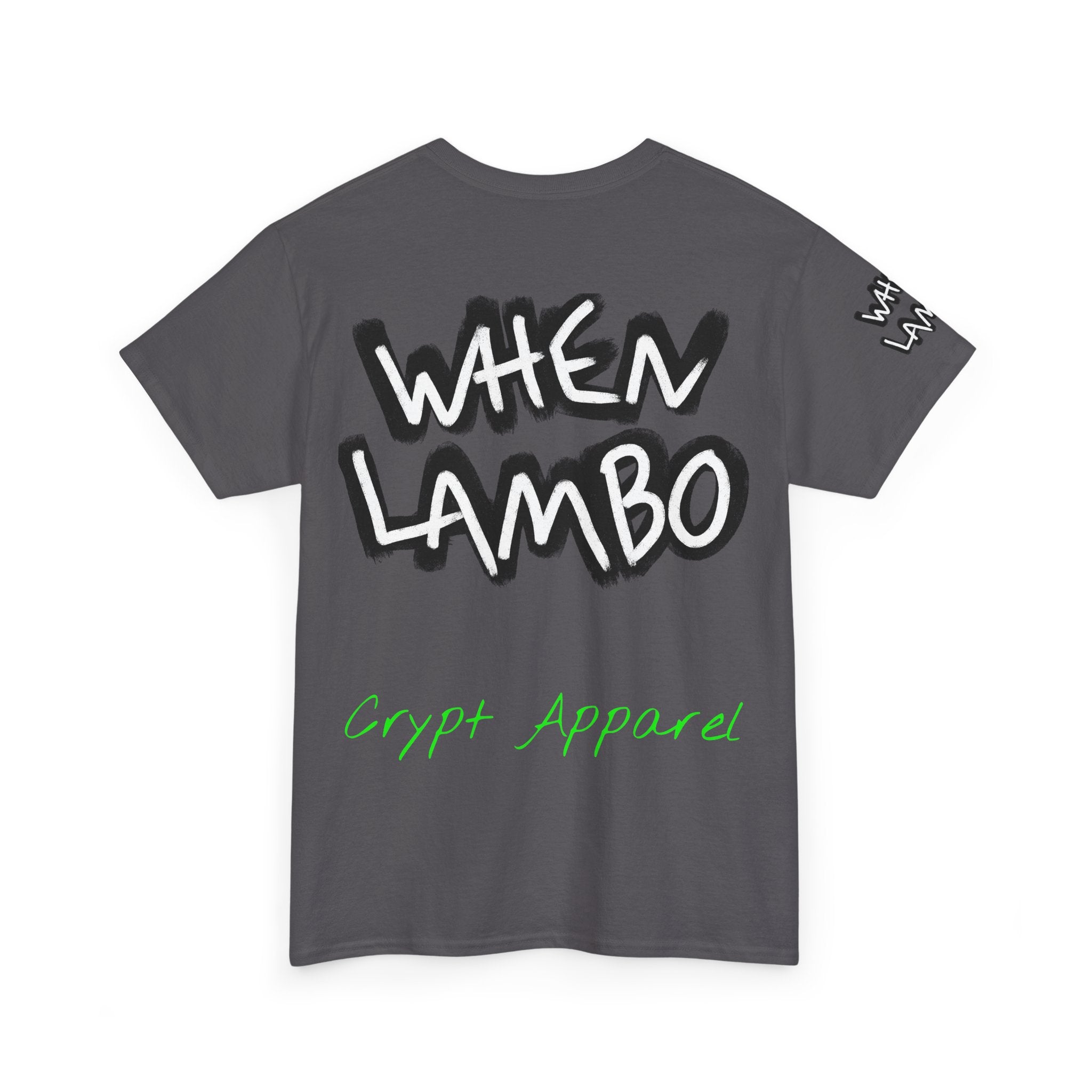 When Lambo Bitcoin inspired Crypto Graphic Tee | Crypt Apparel Car Streetwear