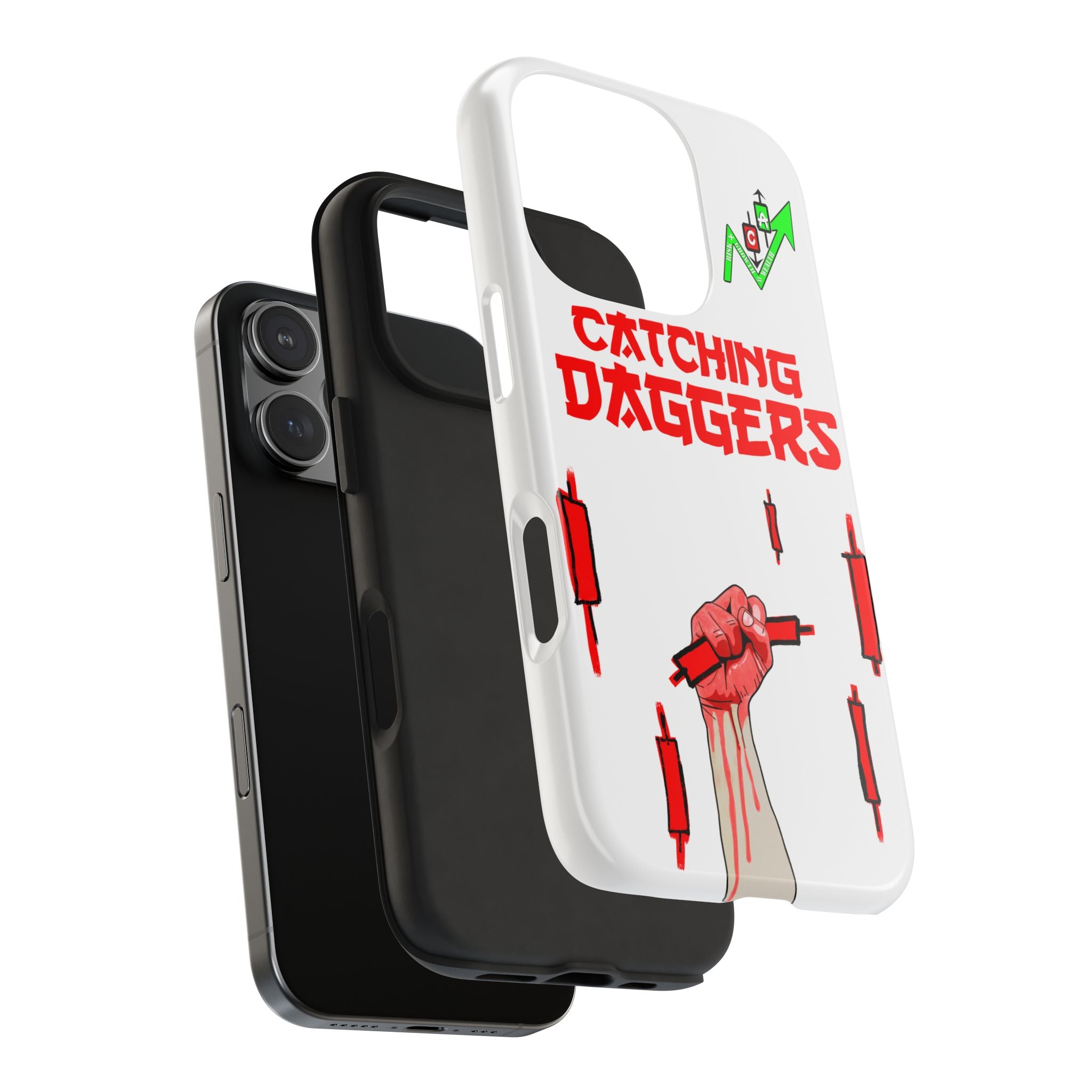 Catching Daggers Tough Phone Case — Crypt Apparel Graphic Protective Cover