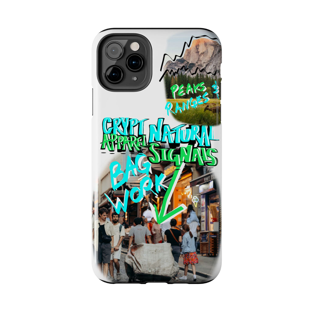 Natural Signals Tough Phone Case — Crypt Apparel Street Collage Design
