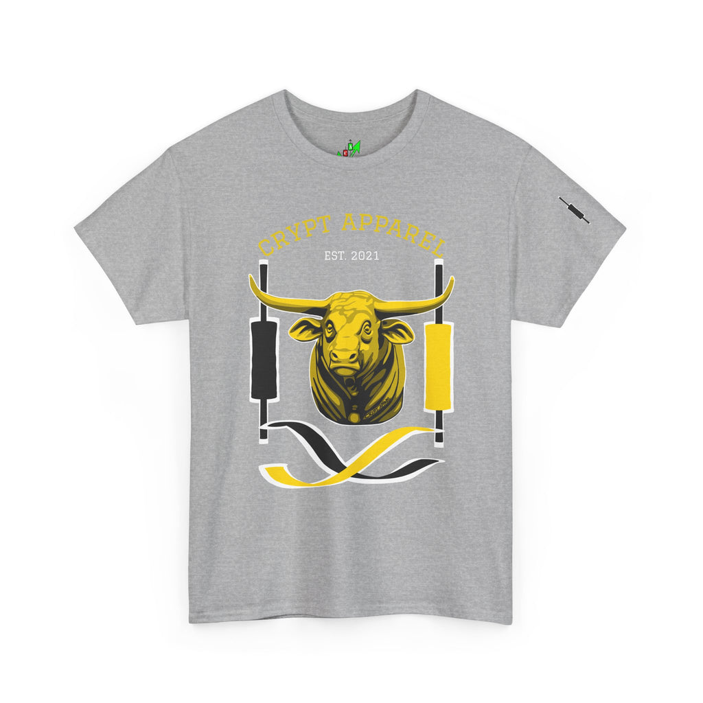 Golden Cross Bull Market Tee — "Crypt Apparel" Crypto Trading Stock Trading T-Shirt