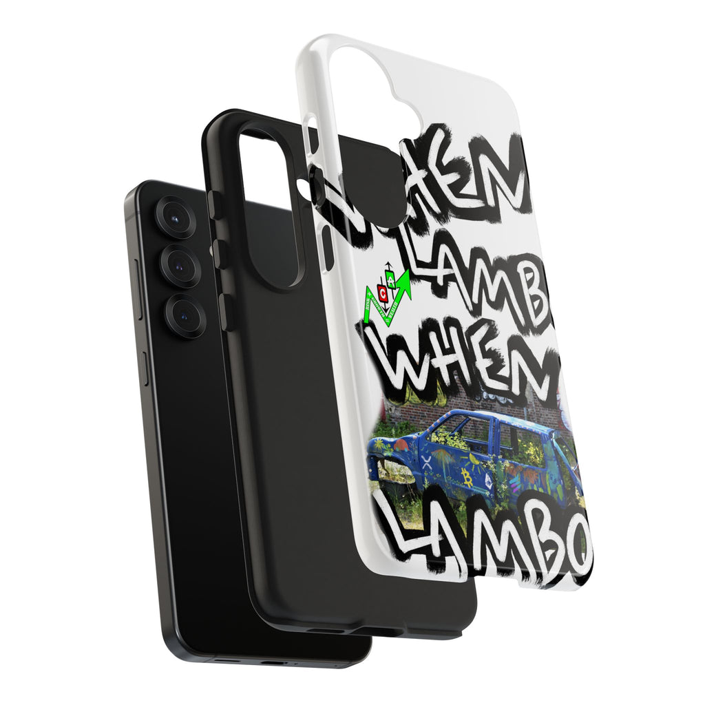 When Lambo Art Phone Case — Crypto Meme Tough Phone Case