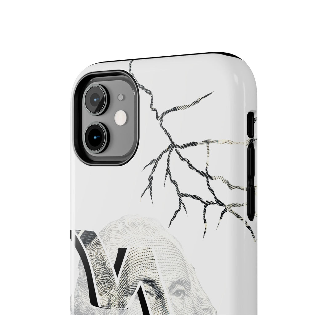 Brokenomics Crypto Tough Phone Case — 'Crypt Apparel' Cracked Dollar Graphic Protective Cover
