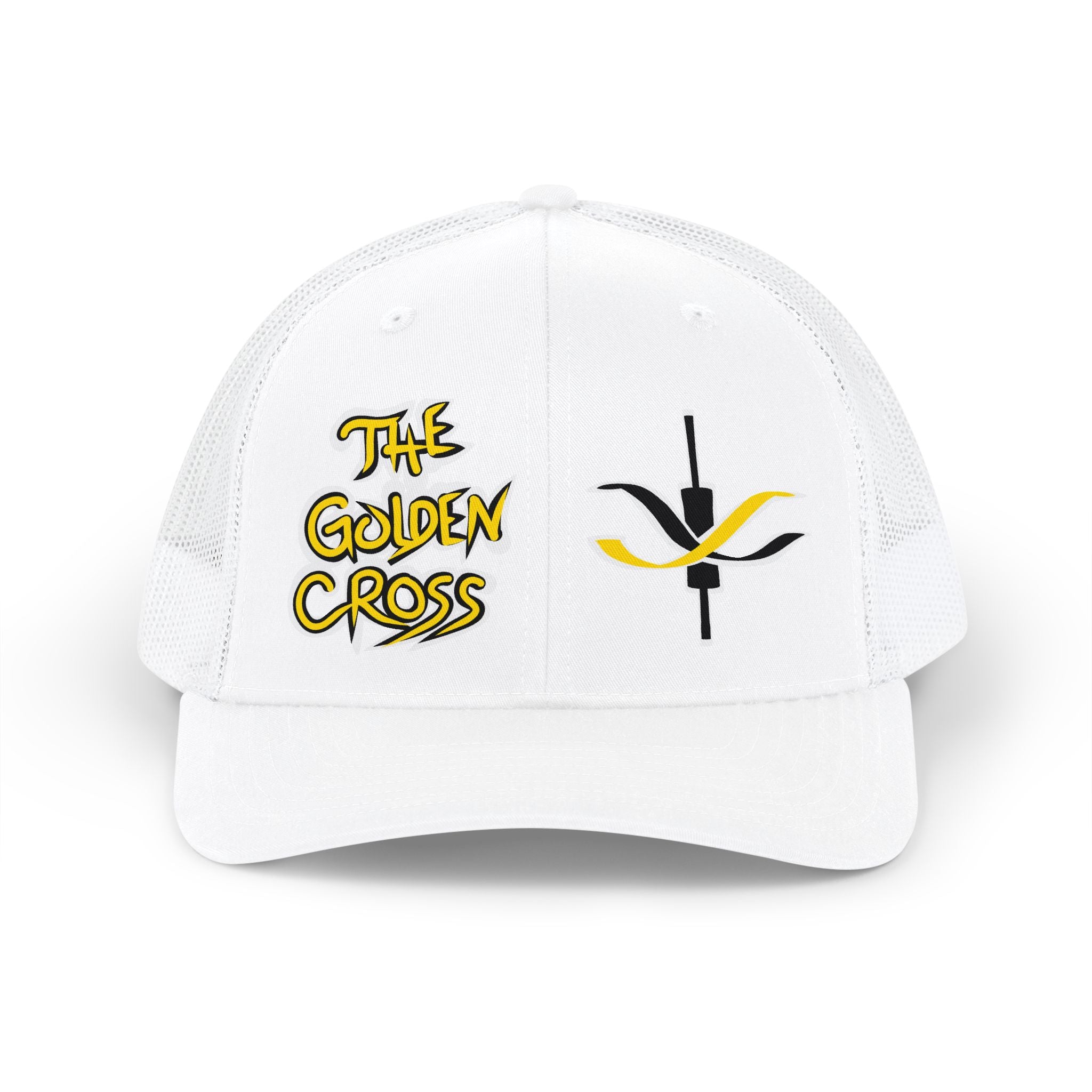 Golden Cross Bull Market Trucker Cap — "Crypt Apparel" Crypto Trading Snapback