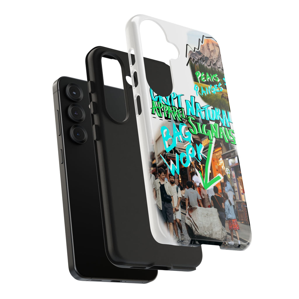 Natural Signals Tough Phone Case — Crypt Apparel Street Collage Design