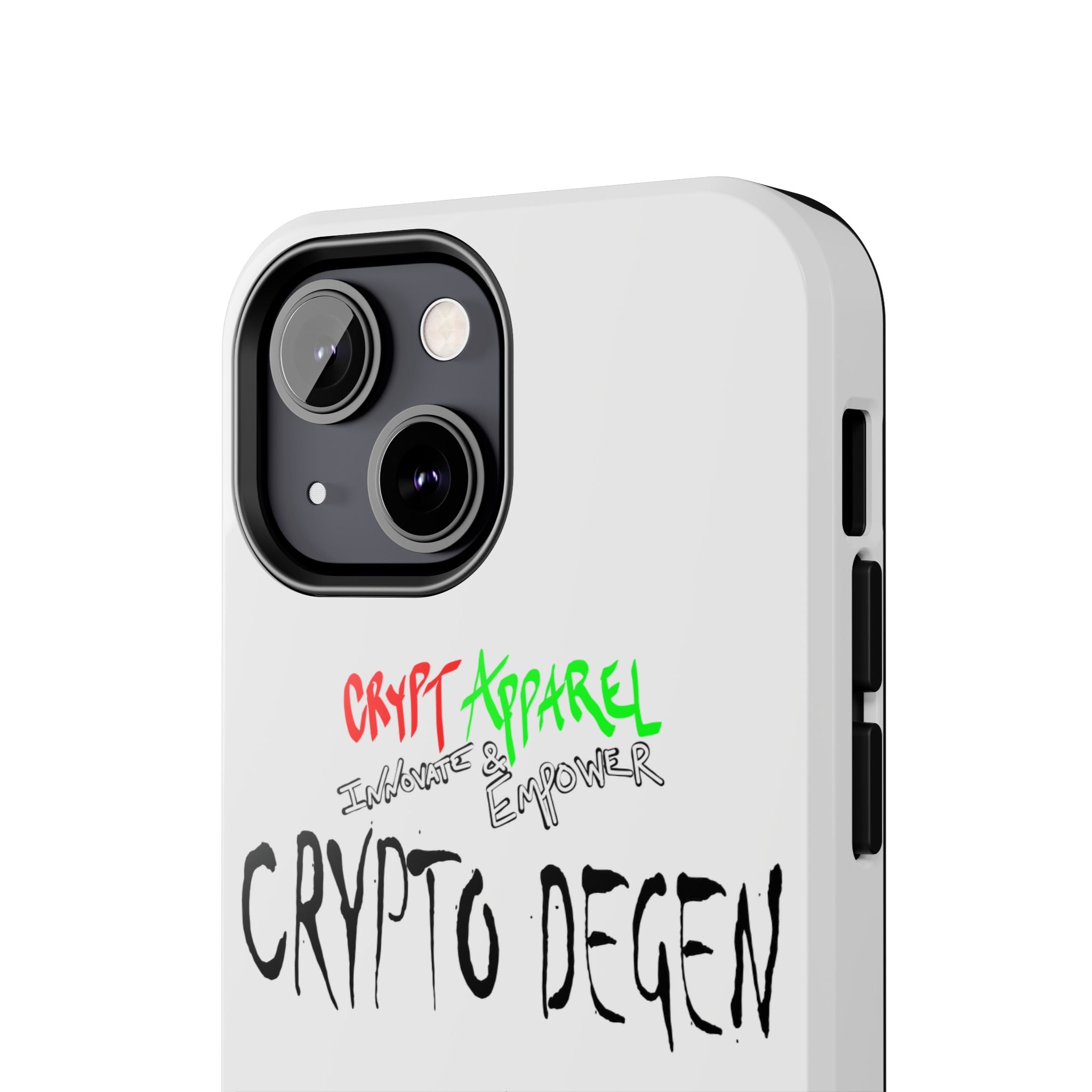 Crypto Degen Tough Phone Case — Cartoon HODL Backpack Design