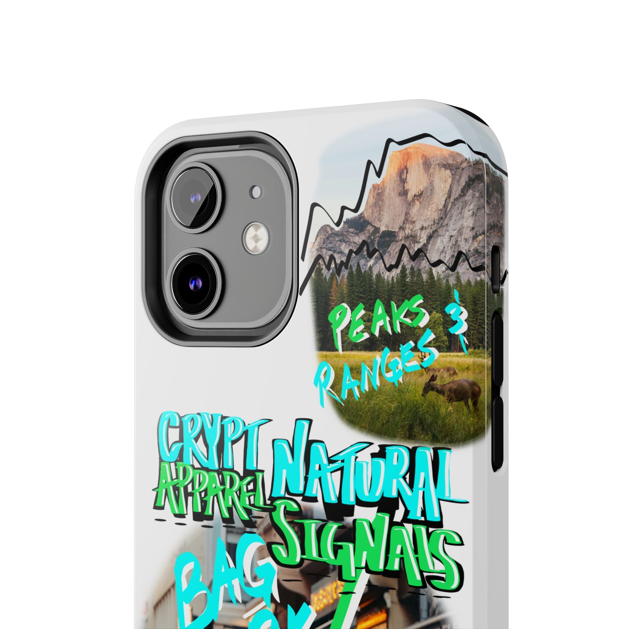 Natural Signals Tough Phone Case — Crypt Apparel Street Collage Design