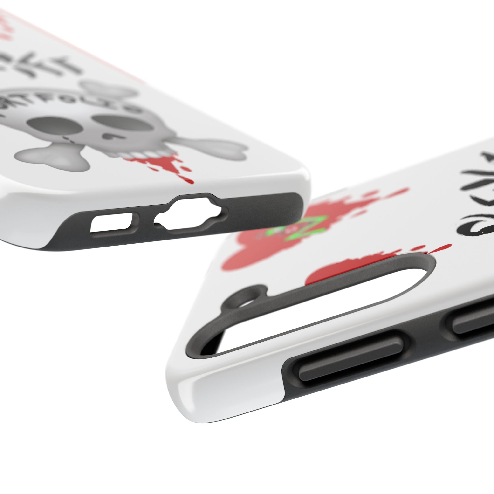 Rekt Portfolio Tough Phone Case — Skull & Dripping Heart Protective Cover