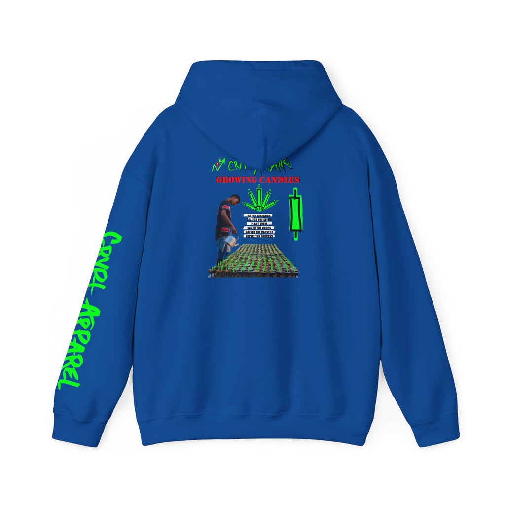 Growing Candles Crypto Hoodie | Crypt Apparel Nurturing Charts