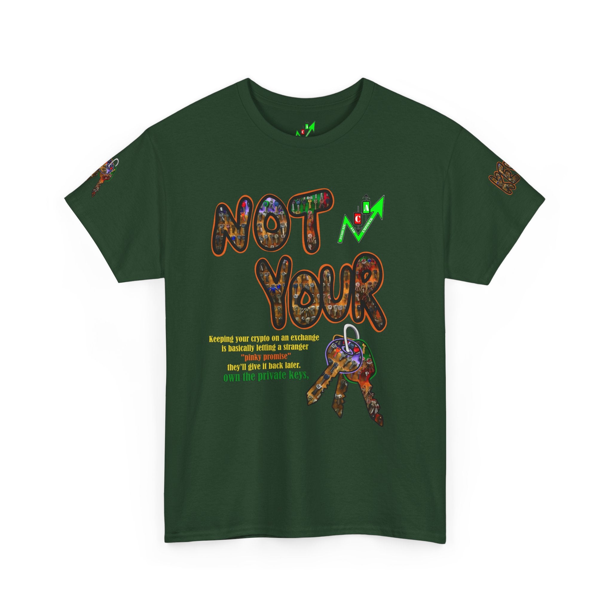 Not Your Keys Graphic Tee — "Crypt Apparel" Statement T-Shirt